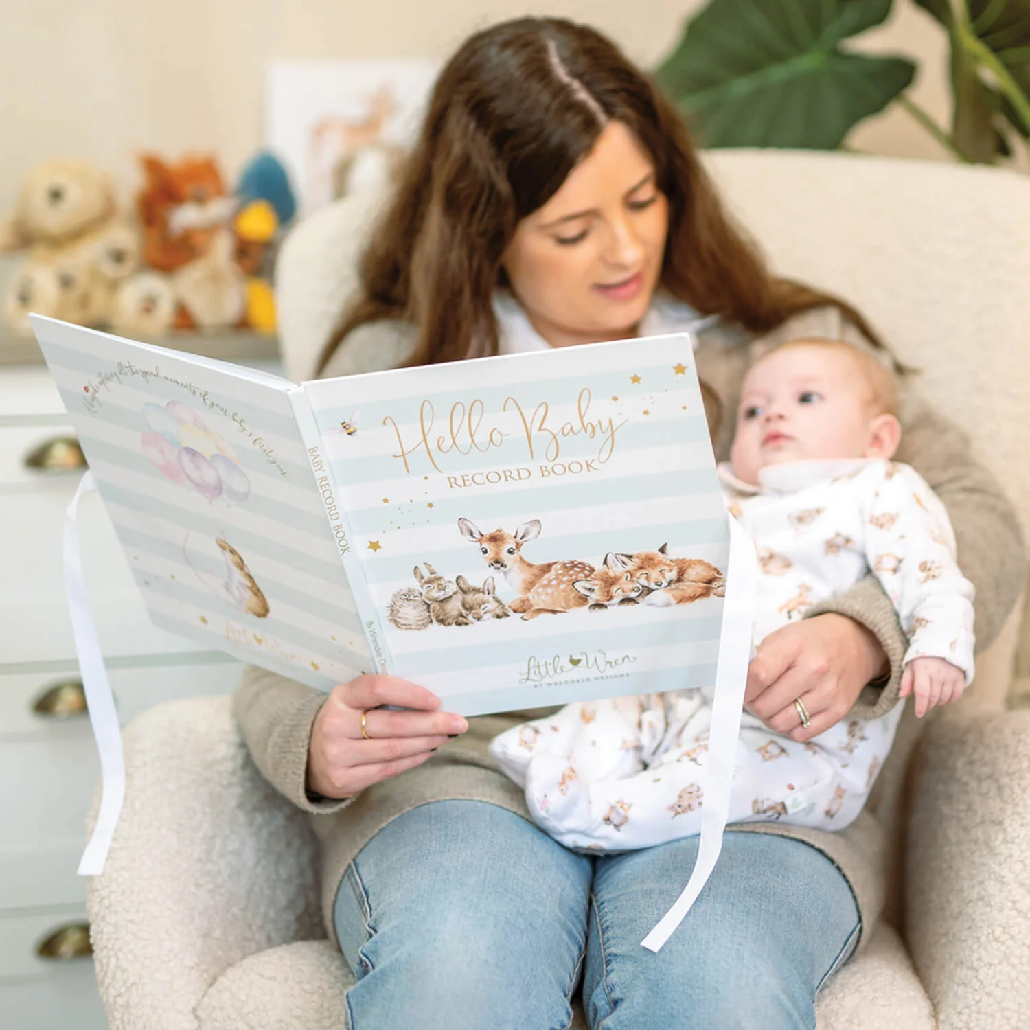 Wrendale Designs by Hannah Dale Little Wren Baby Record Book - Image 5