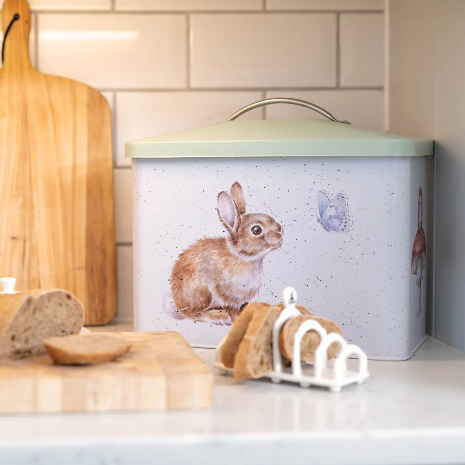 Wrendale Designs by Hannah Dale Bread Bin - Bee & Butterfly - Image 3