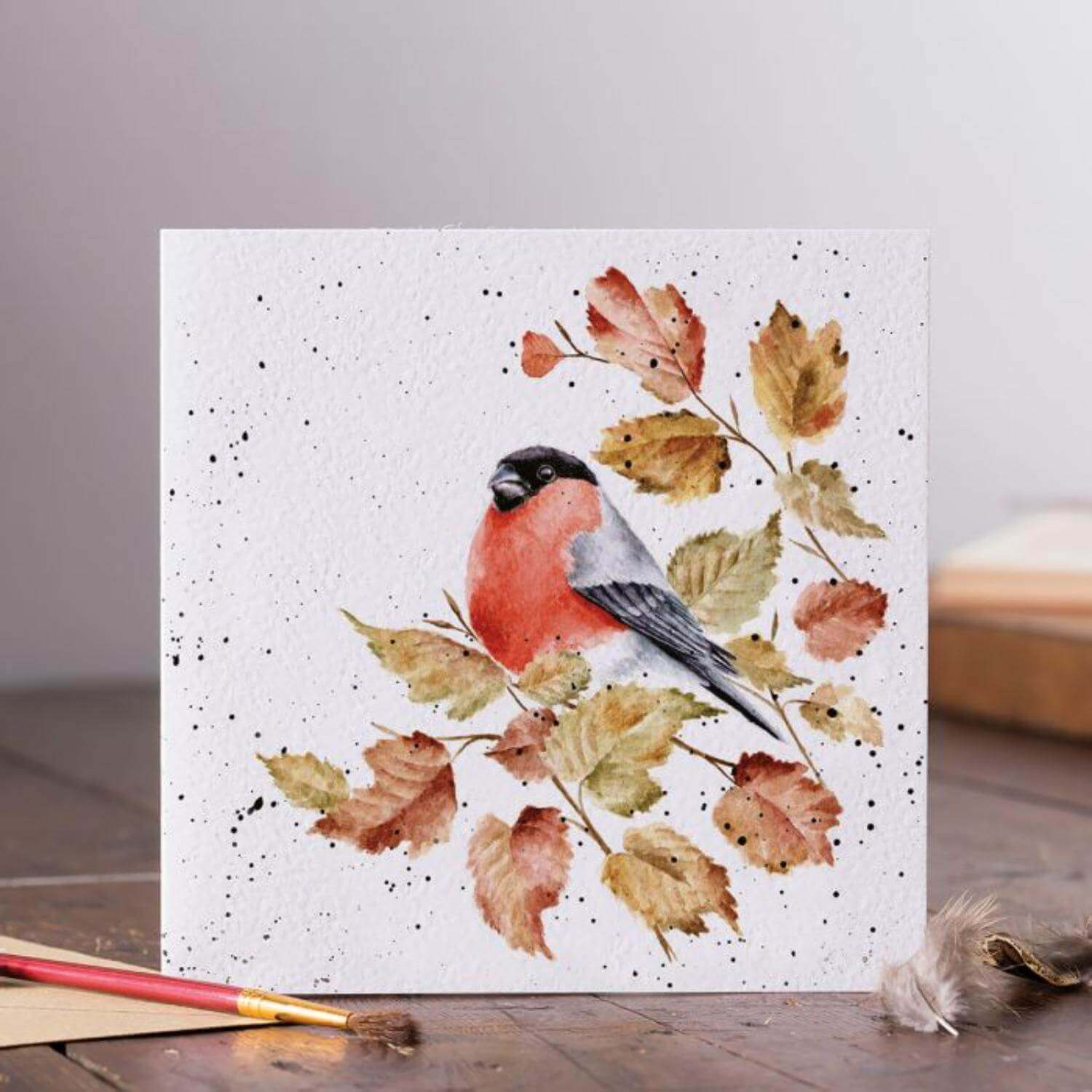 Wrendale Designs by Hannah Dale Card - Bold & Beautiful - Bullfinch - Image 2