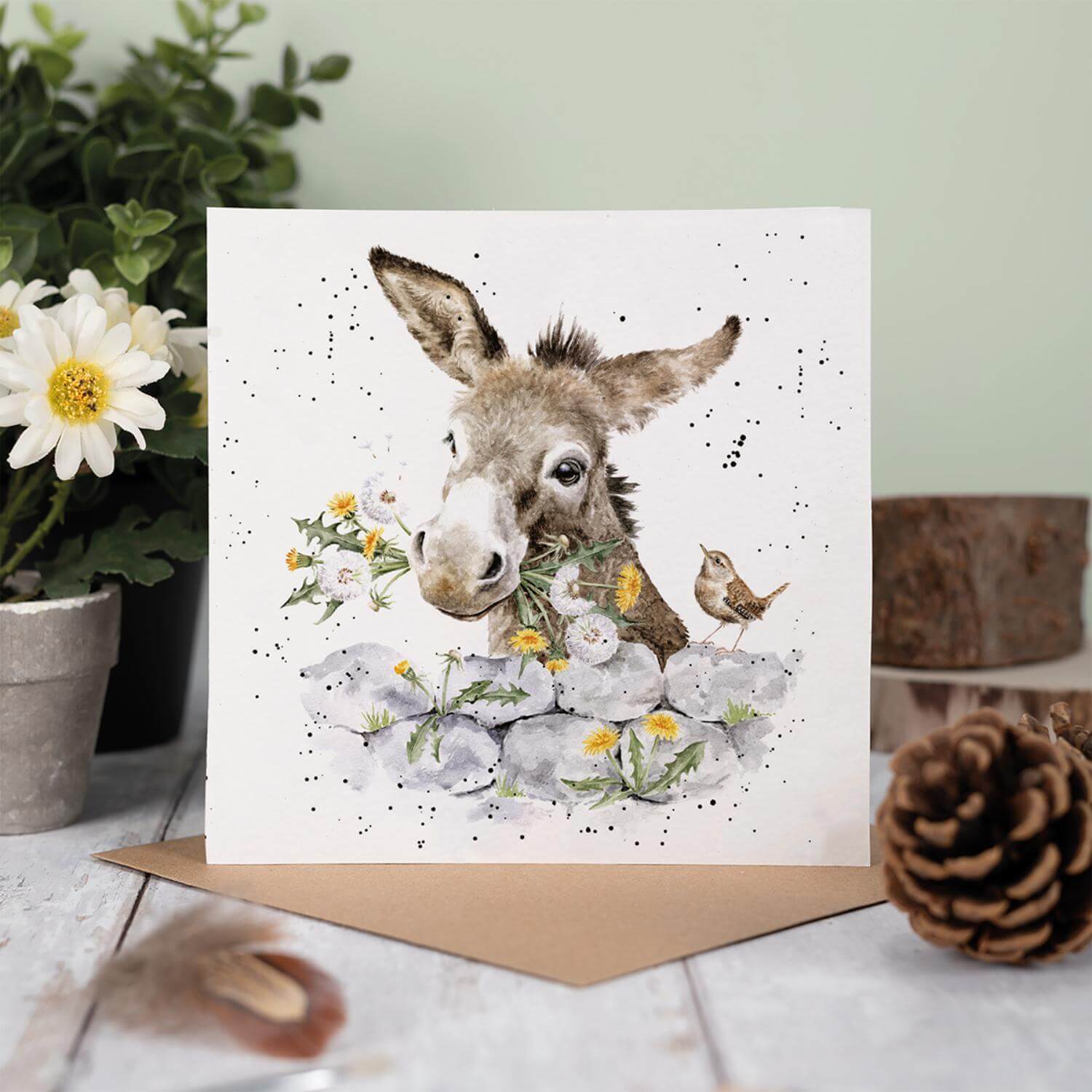 Wrendale Designs by Hannah Dale Card - Fine & Dandy - Donkey - Image 2