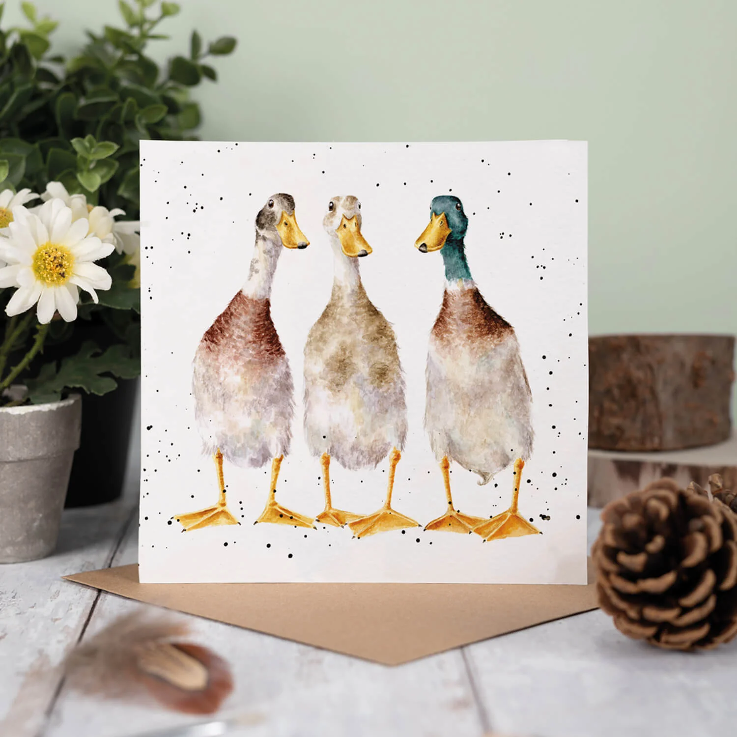 Wrendale Designs by Hannah Dale Card - Tall Order - Duck - Image 2