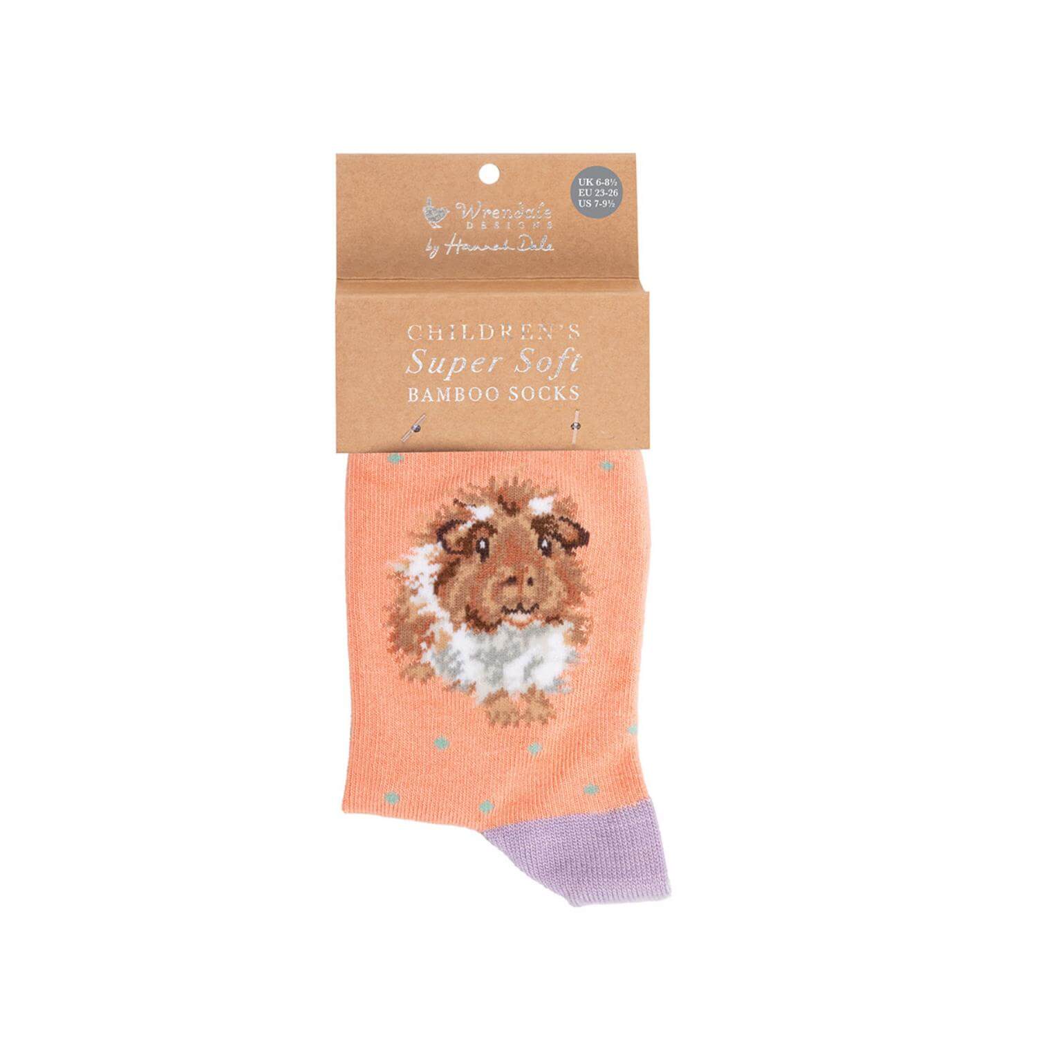 Wrendale Designs By Hannah Dale Childrens 6 to 8½ Bamboo Socks - Grinny Pig - Image 2