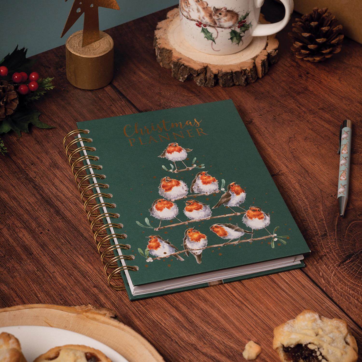 Wrendale Designs by Hannah Dale Christmas Planner - Rockin' Robins - Image 3