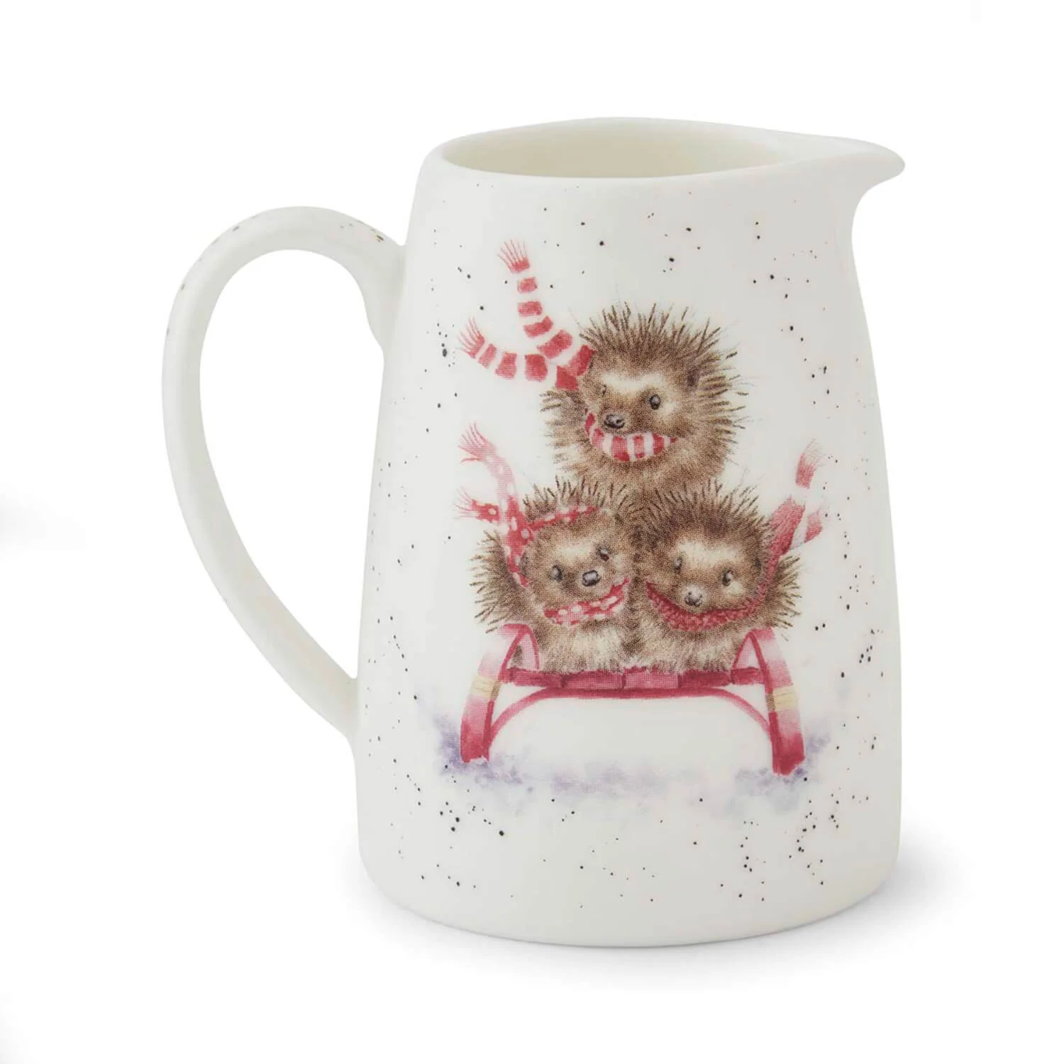 Wrendale Designs by Hannah Dale Christmas Posy Jug - Sledgehogs - Image 2