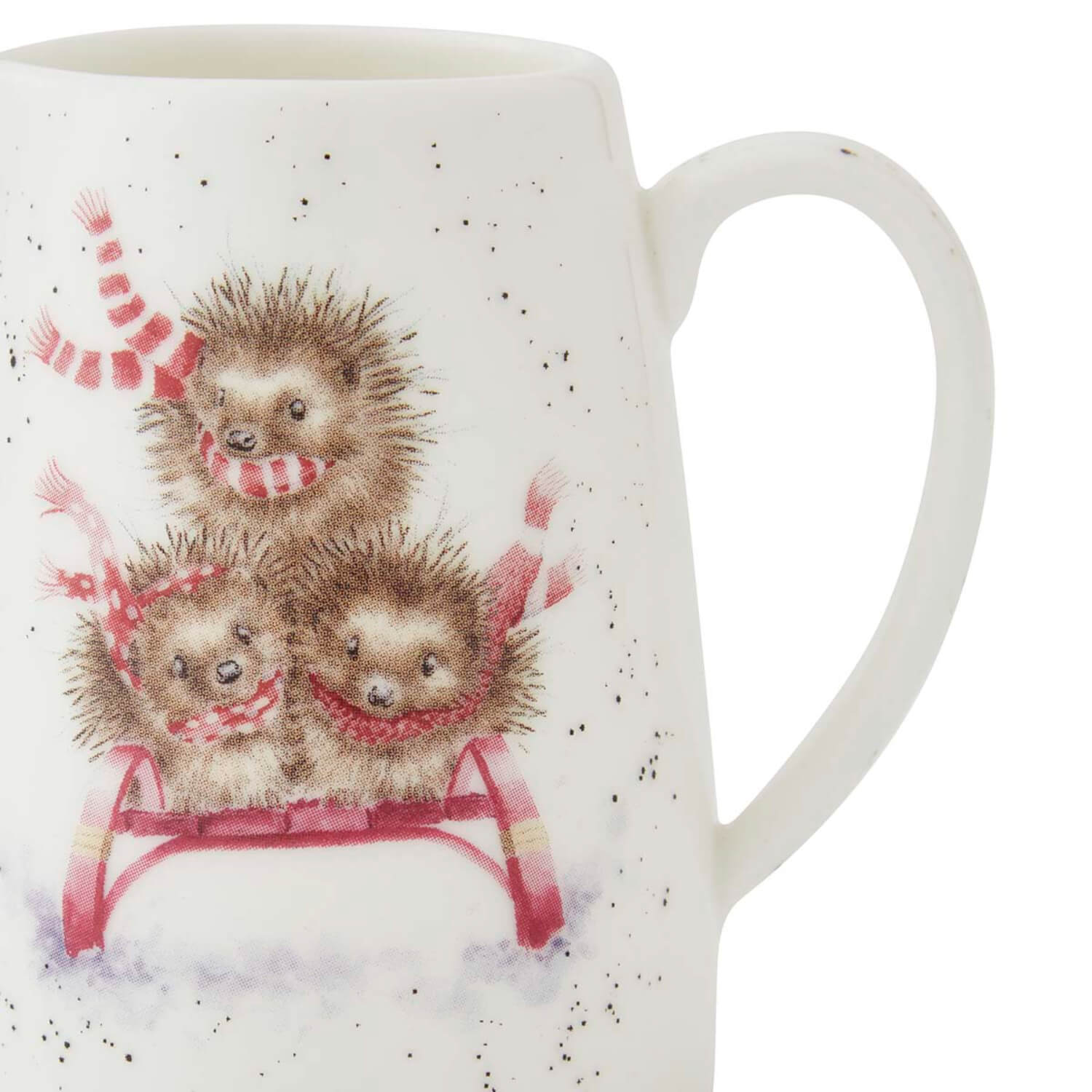 Wrendale Designs by Hannah Dale Christmas Posy Jug - Sledgehogs - Image 3