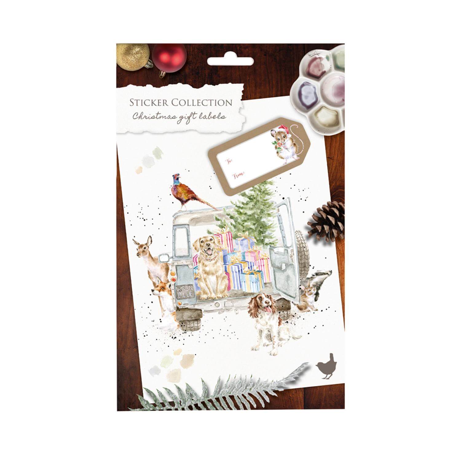Wrendale Designs by Hannah Dale Christmas Present Gift Stickers - Pack of 60 - Image 2