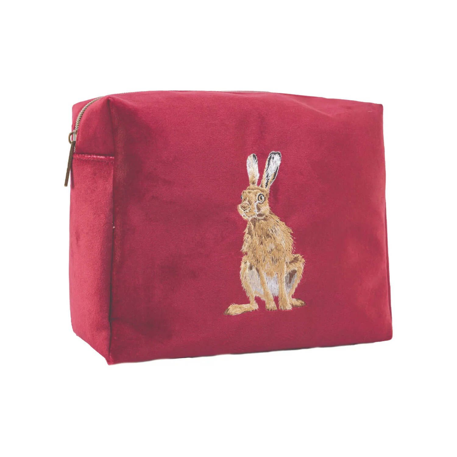 Wrendale Designs by Hannah Dale Embroidered Cosmetic Bag - Golden Hour - Hare - Image 2