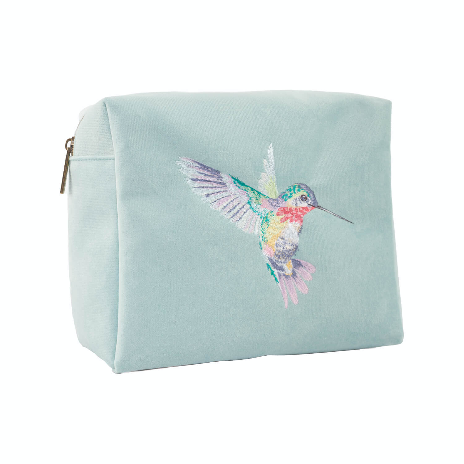 Wrendale Designs by Hannah Dale Embroidered Cosmetic Bag - Wisteria Wishes - Hummingbird - Image 3