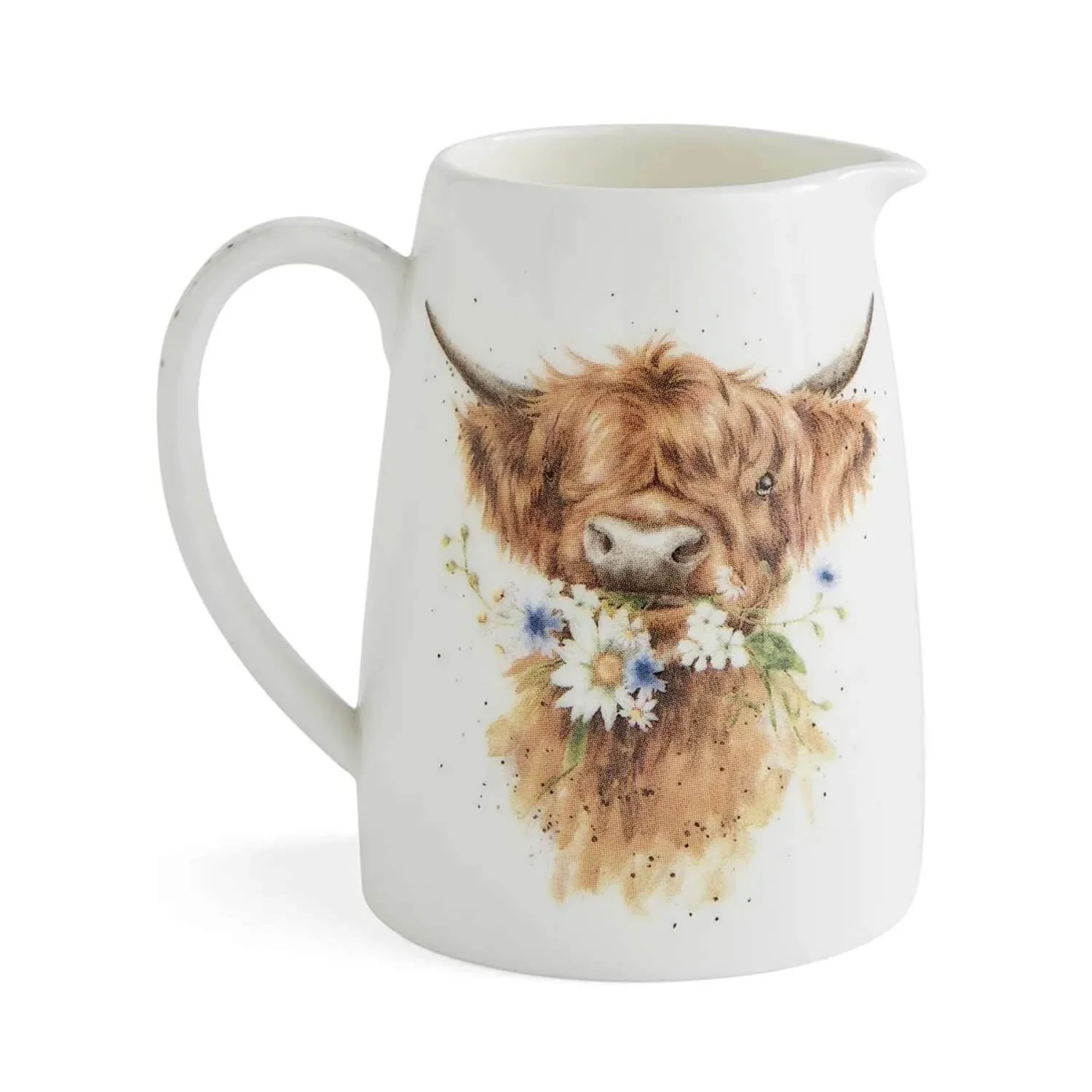 Wrendale Designs by Hannah Dale Fine China Posy Jug - Daisy Coo - Highland Cow