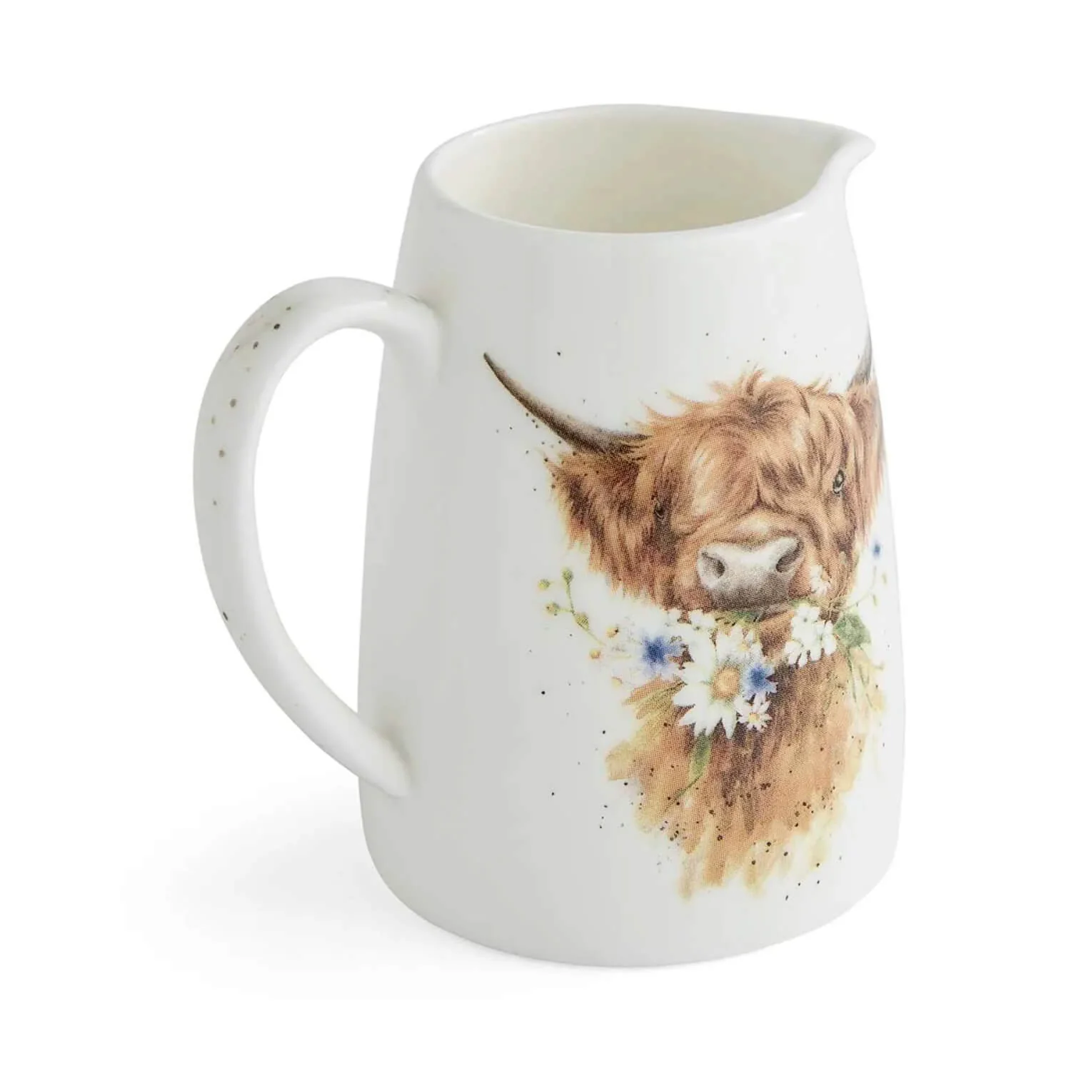 Wrendale Designs by Hannah Dale Fine China Posy Jug - Daisy Coo - Highland Cow - Image 4