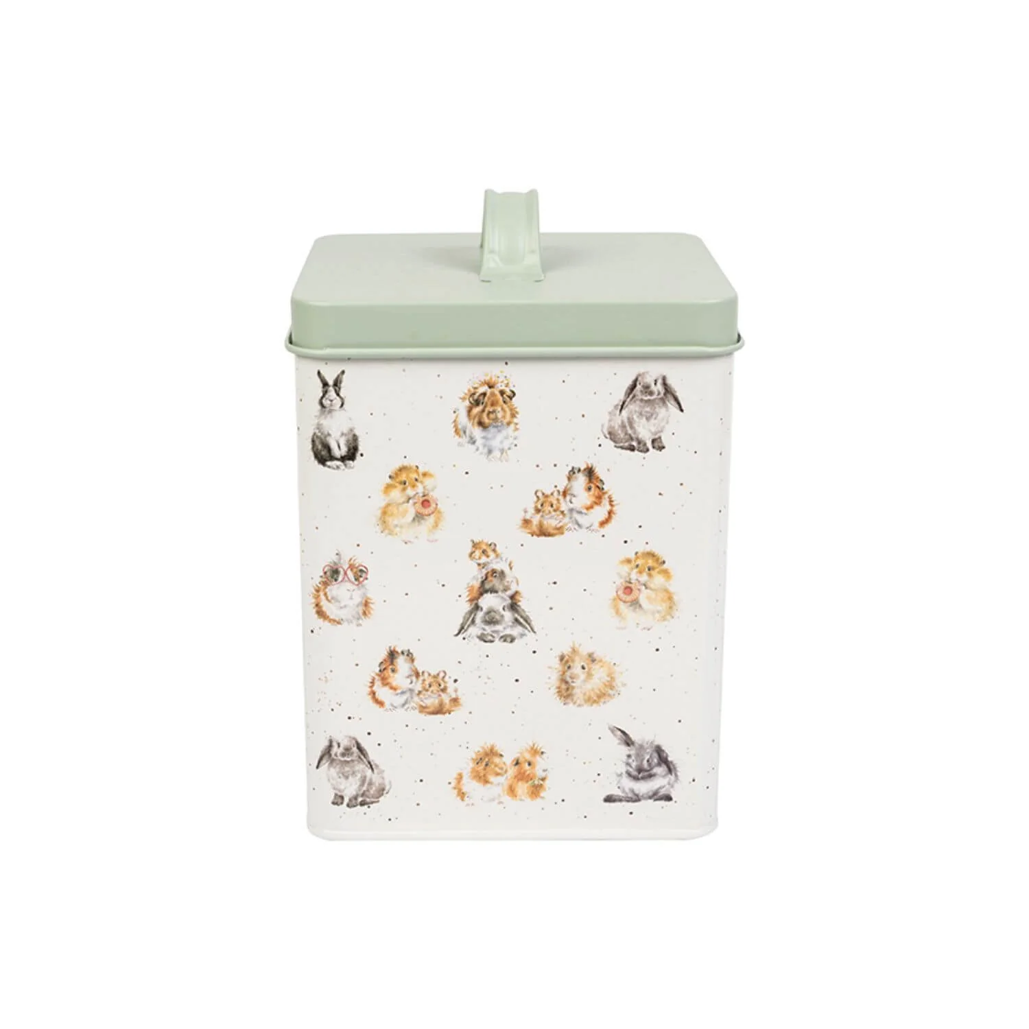 Wrendale Designs by Hannah Dale Guinea Pig/Rabbit Square Treat Tin - Image 4