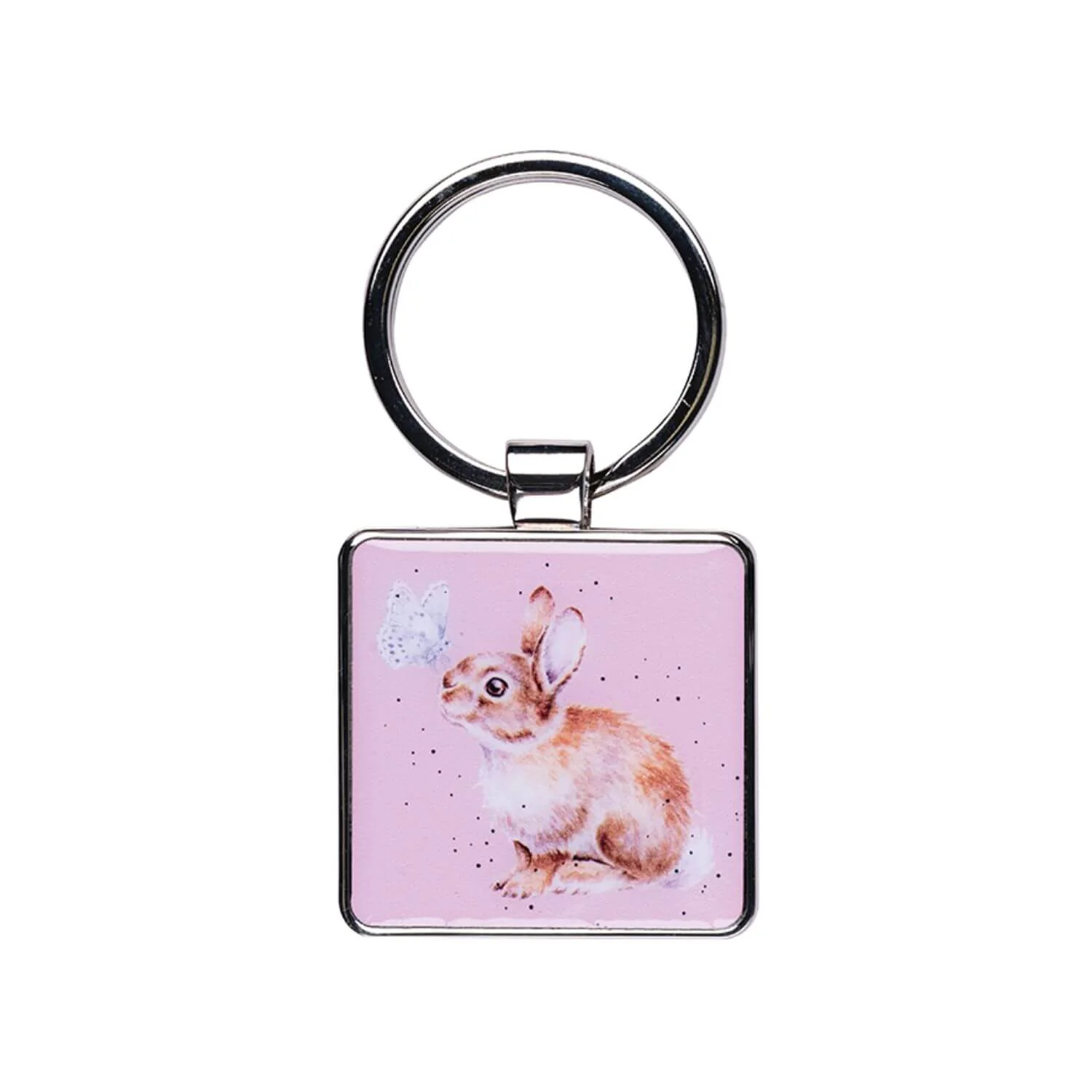 Wrendale Designs by Hannah Dale Key Ring - I Spy A Butterfly - Rabbit