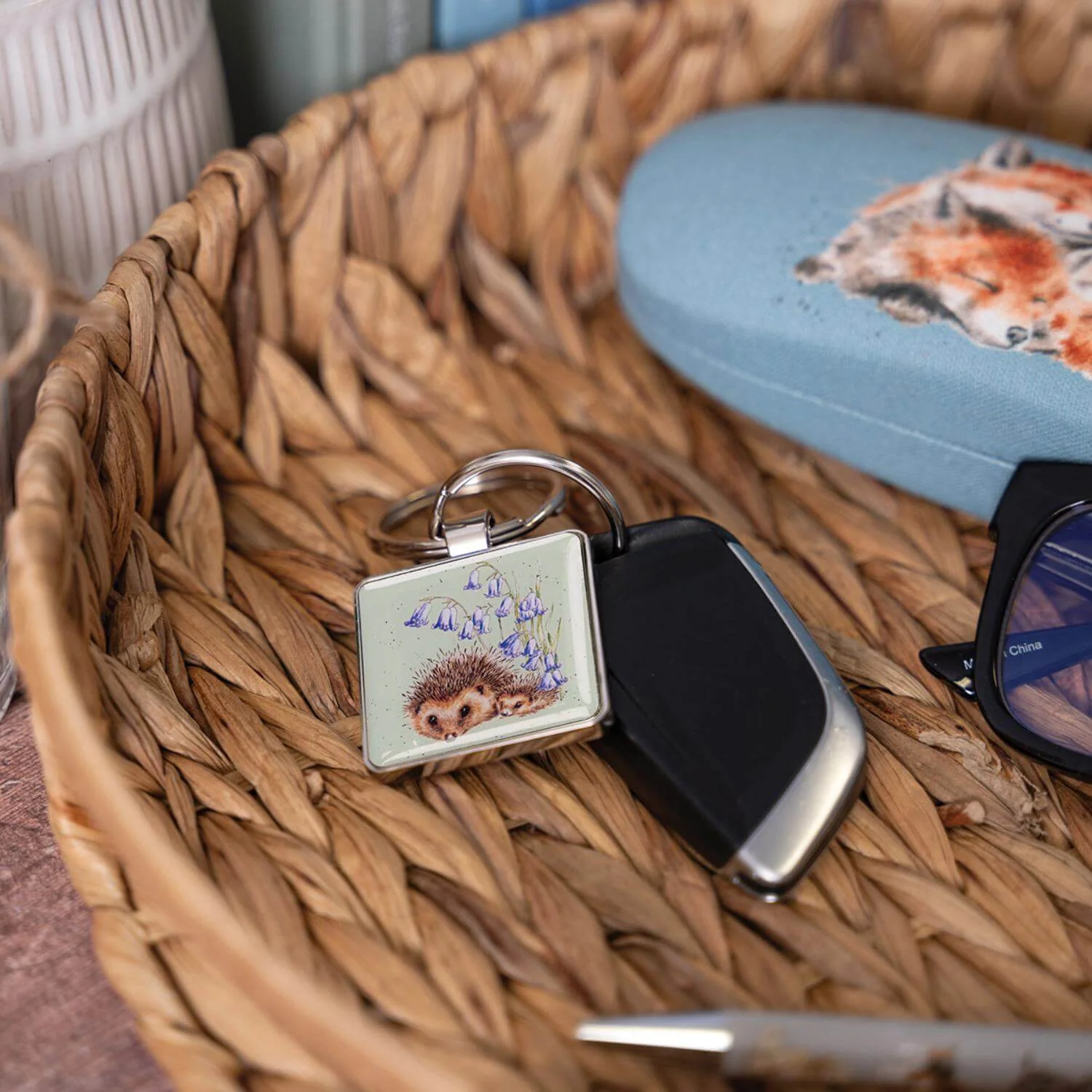 Wrendale Designs by Hannah Dale Key Ring - Love & Hedgehugs - Image 2