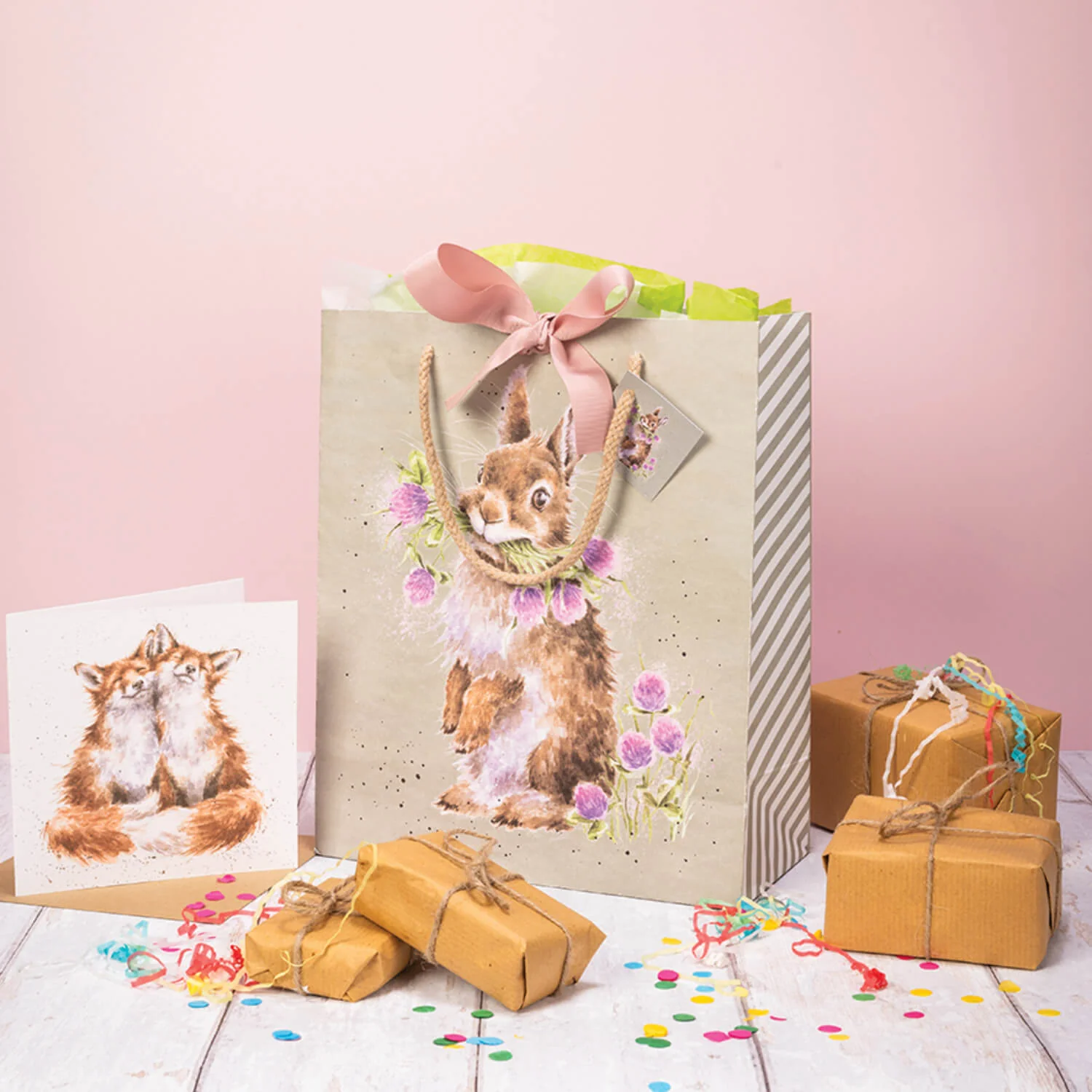 Wrendale Designs by Hannah Dale Large Gift Bag - Head Clover Heels - Image 2