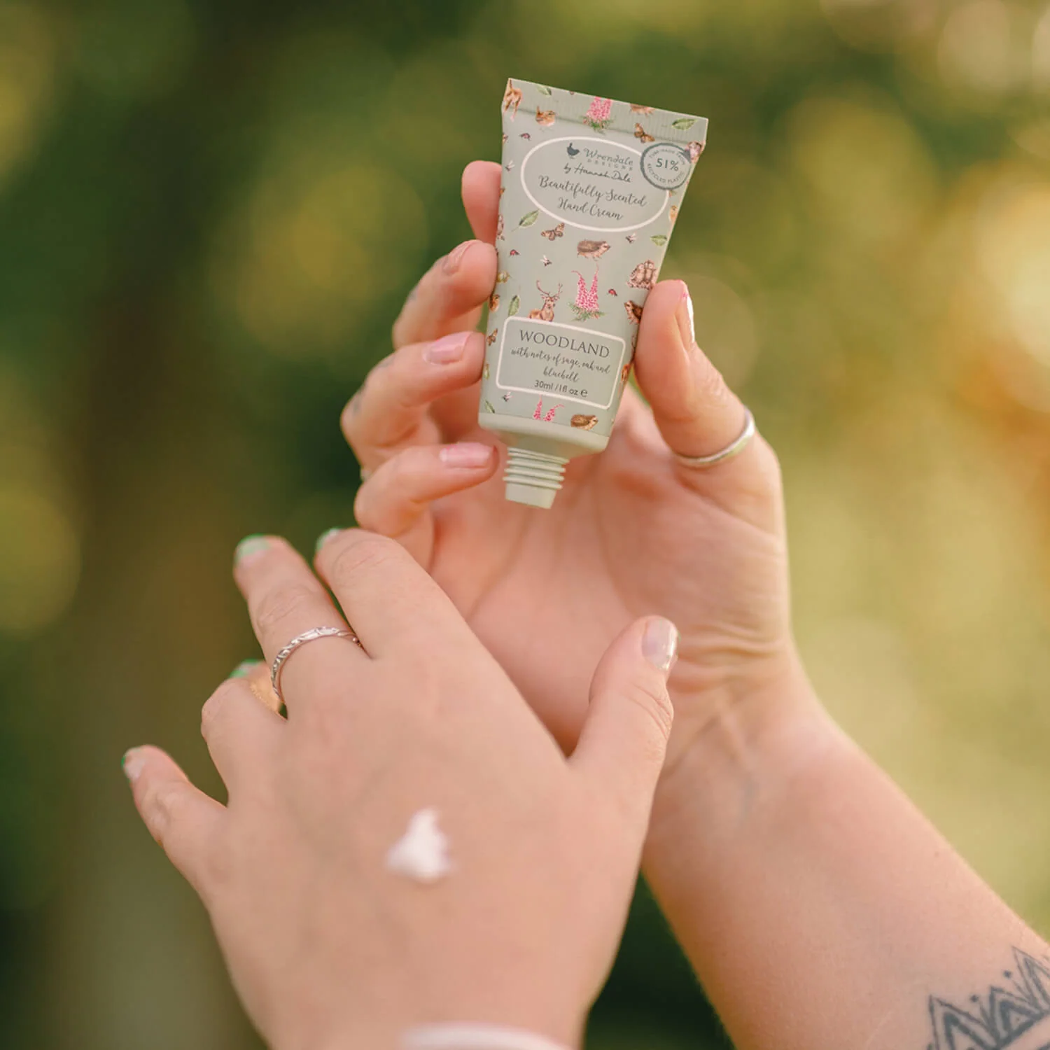 Wrendale Designs By Hannah Dale Mini Hand Cream - Woodland - Owl & Hedgehog - Image 3