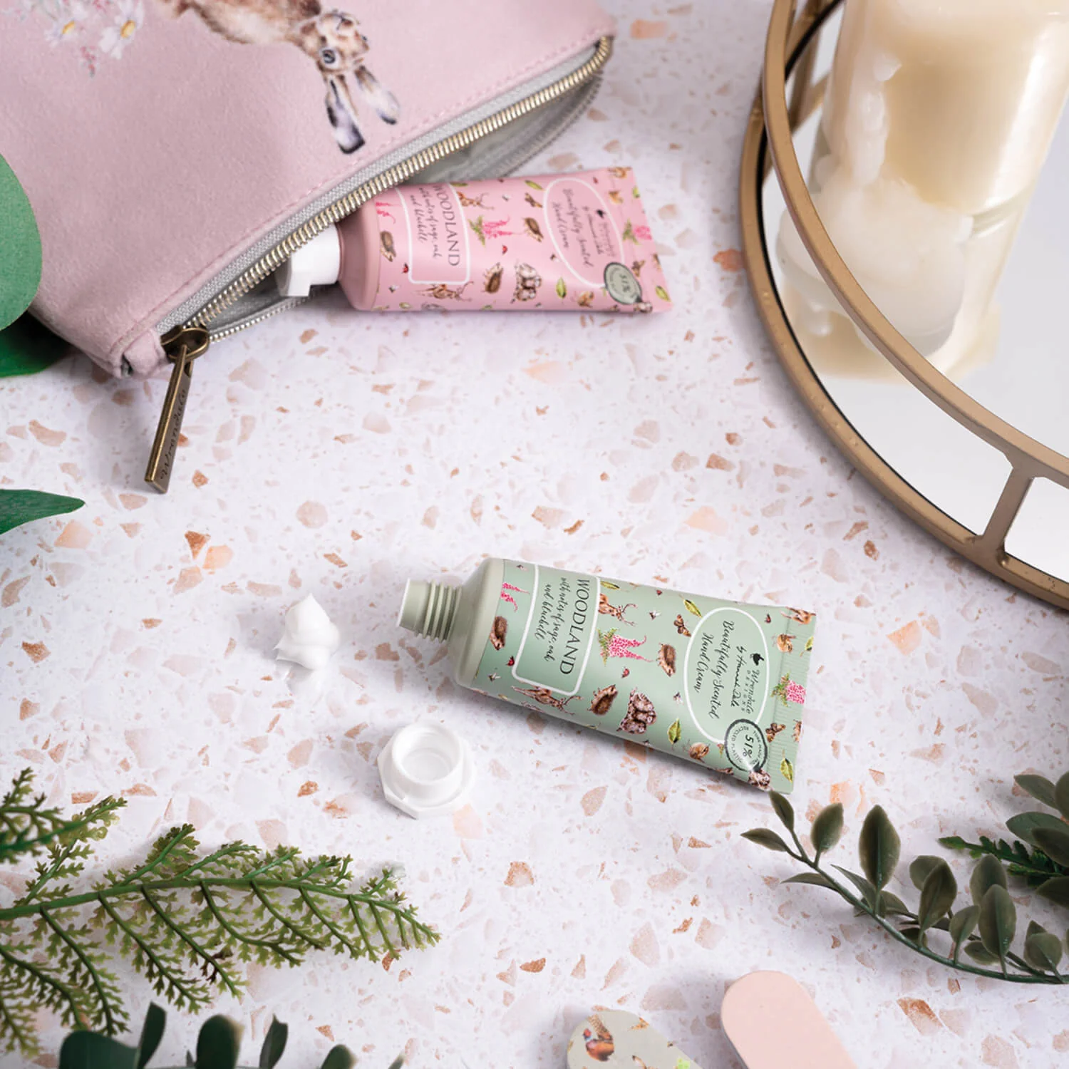 Wrendale Designs By Hannah Dale Mini Hand Creams With Gift Pouch - Hedgerow - Hare & Mouse - Image 3