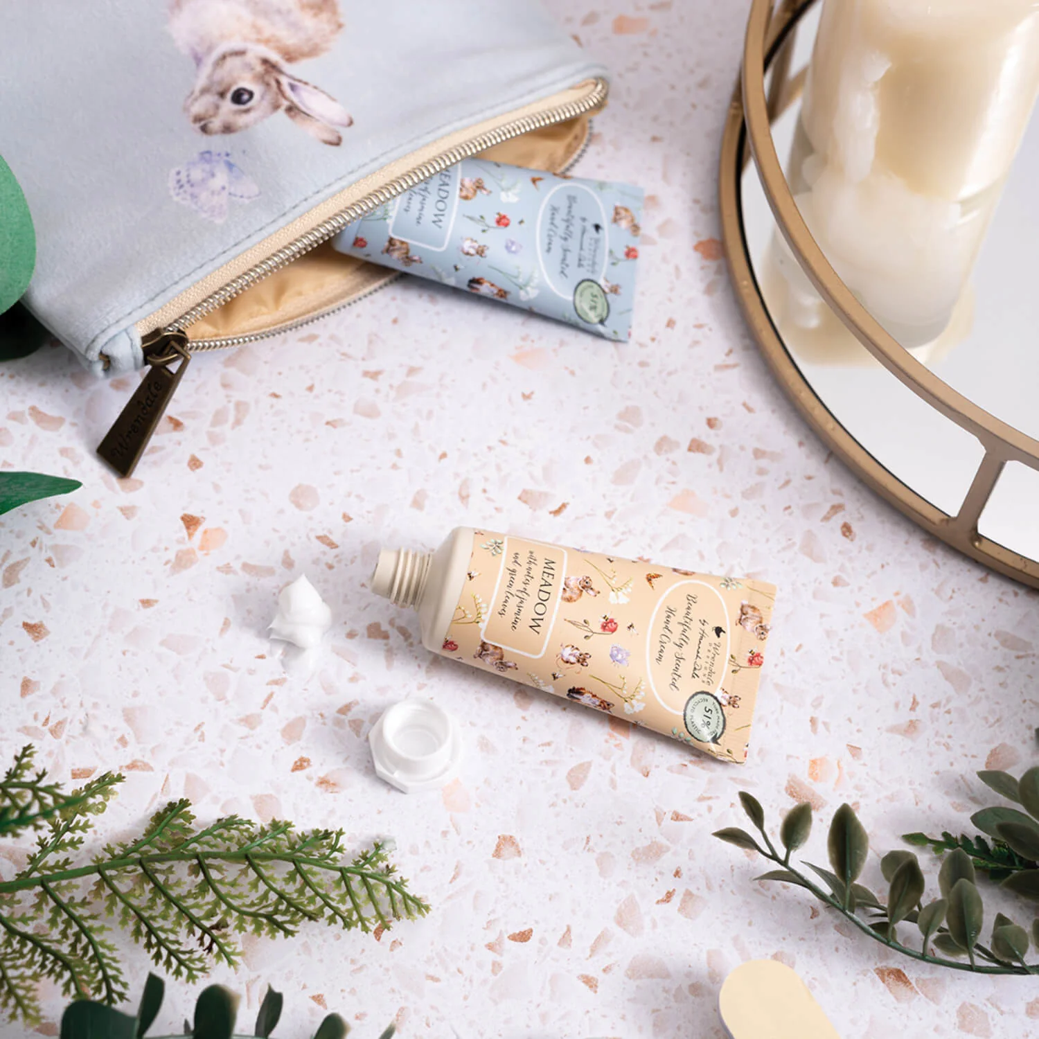 Wrendale Designs By Hannah Dale Mini Hand Creams With Gift Pouch - Meadow - Rabbit & Fox - Image 3