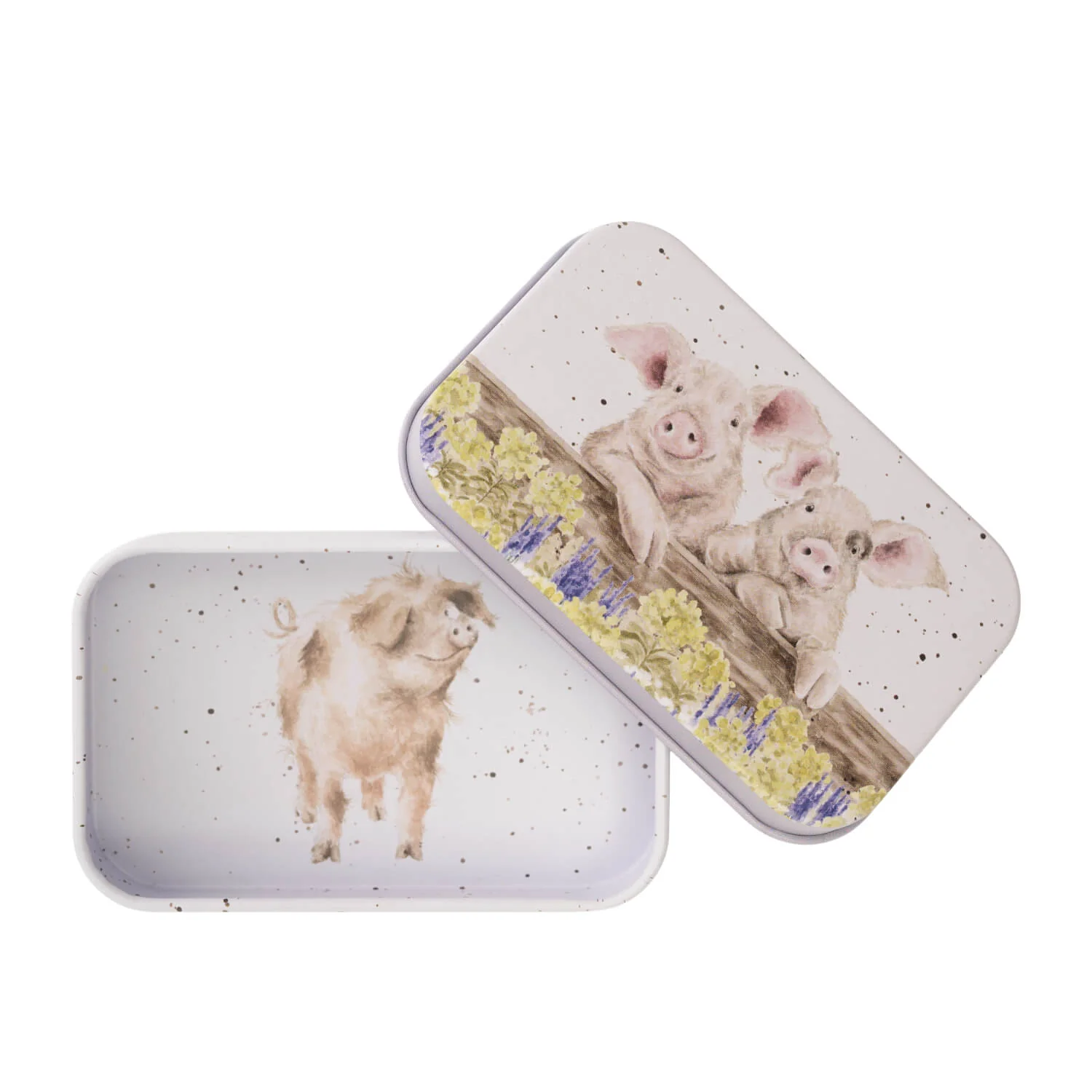 Wrendale Designs by Hannah Dale Mini Tin - Nosy Neigh-Boars - Pig - Image 2