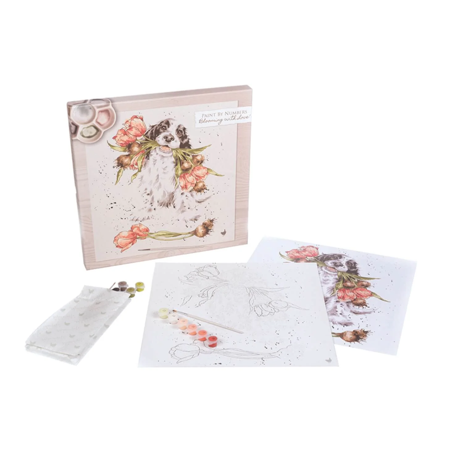 Wrendale Designs by Hannah Dale Paint By Numbers - Blooming With Love - Spaniel - Image 8