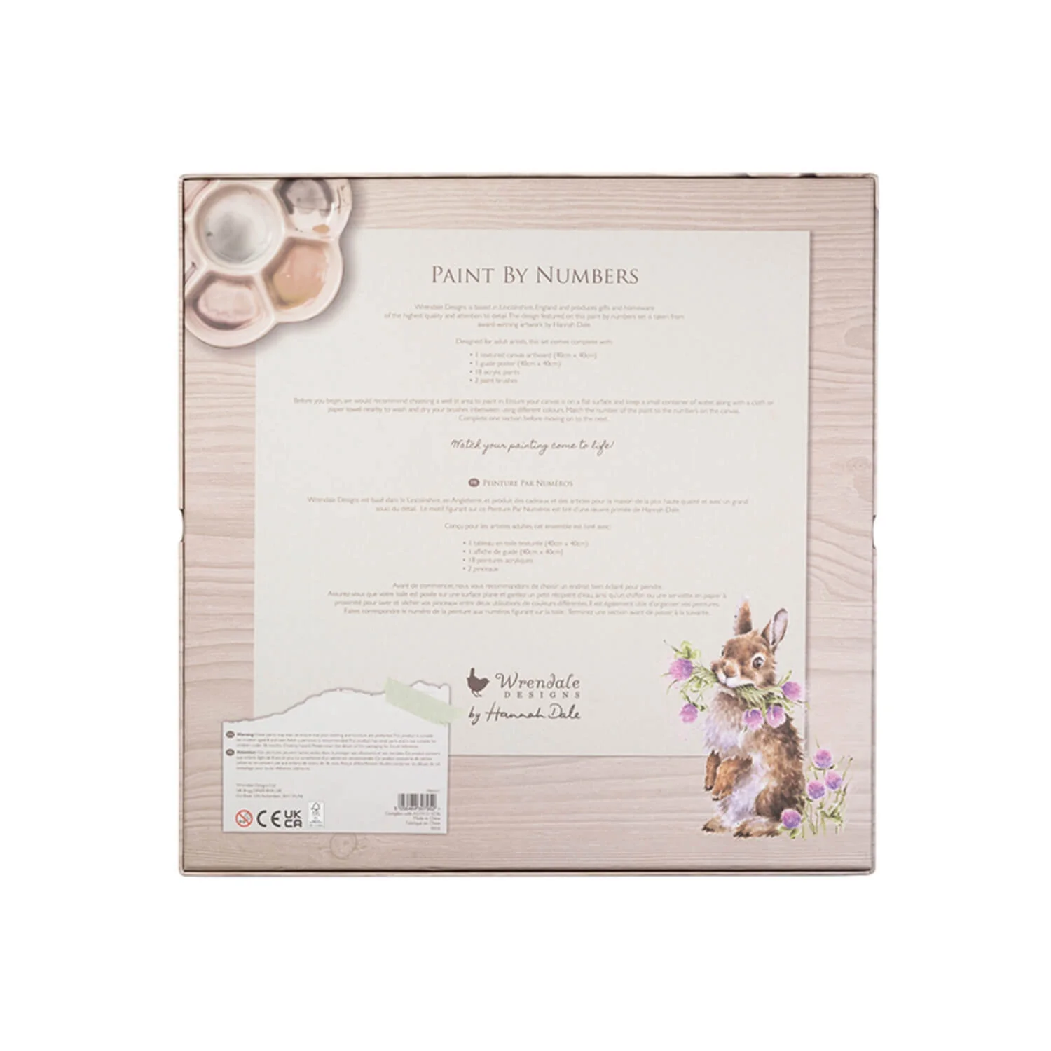 Wrendale Designs by Hannah Dale Paint By Numbers - Head Clover Heels - Rabbit - Image 8