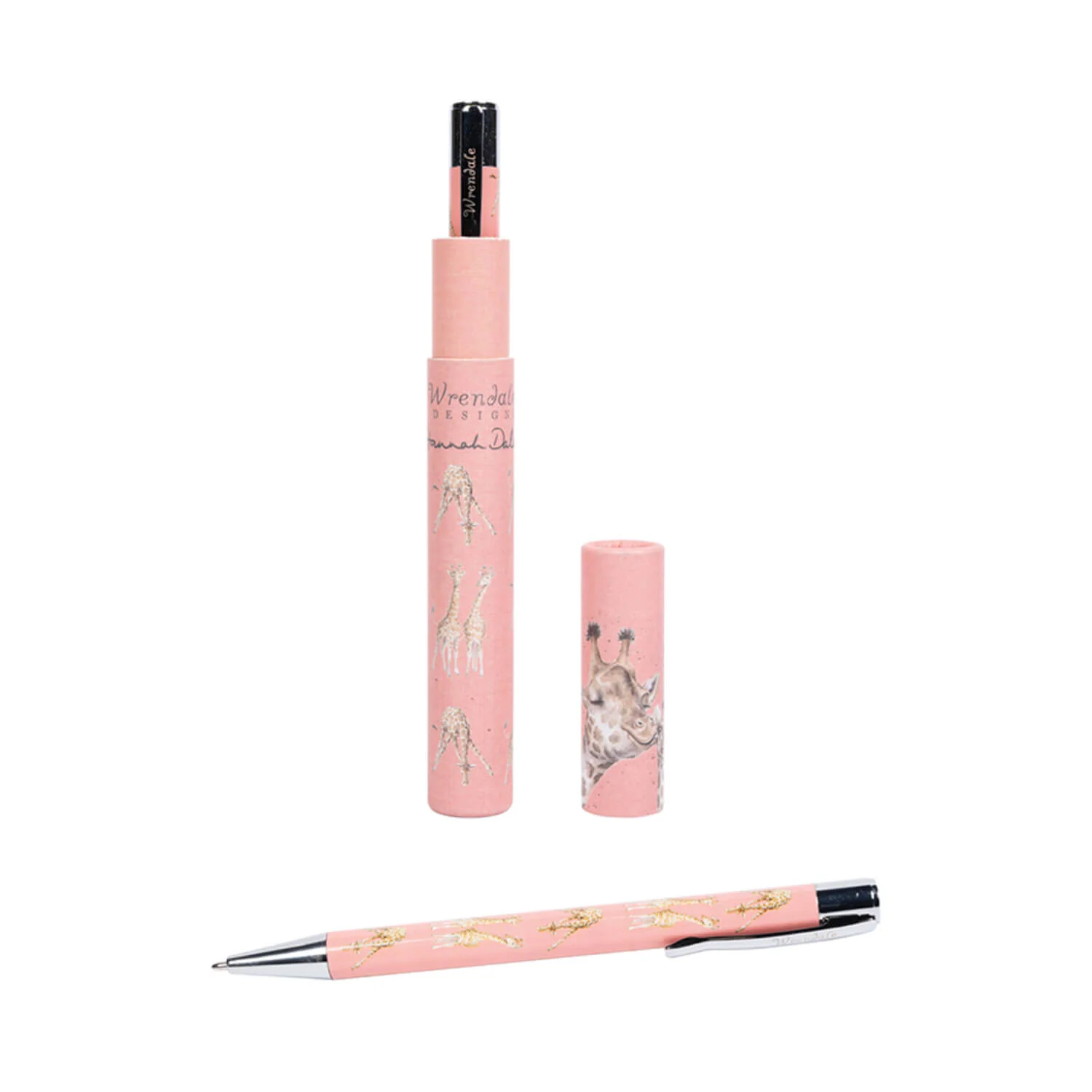 Wrendale Designs by Hannah Dale Pen - Giraffe / Pink - Image 3