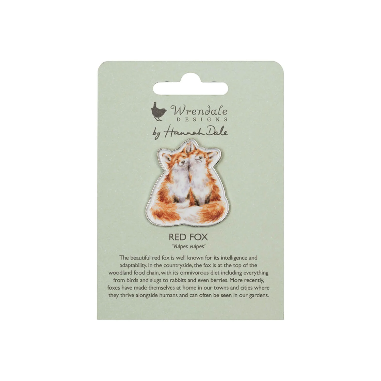 Wrendale Designs by Hannah Dale Pin Badge - Contentment - Fox - Image 2