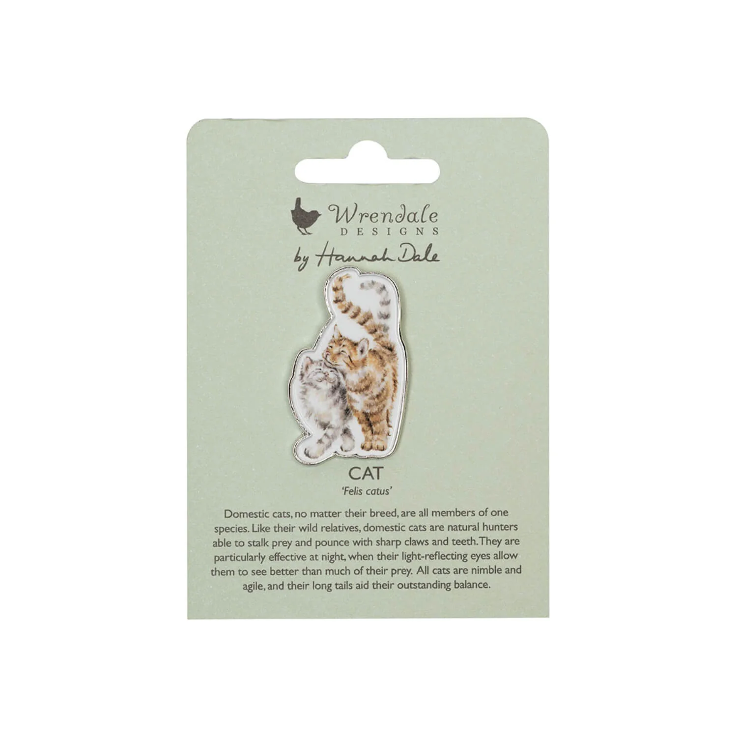 Wrendale Designs by Hannah Dale Pin Badge - Feline Good - Cat - Image 2