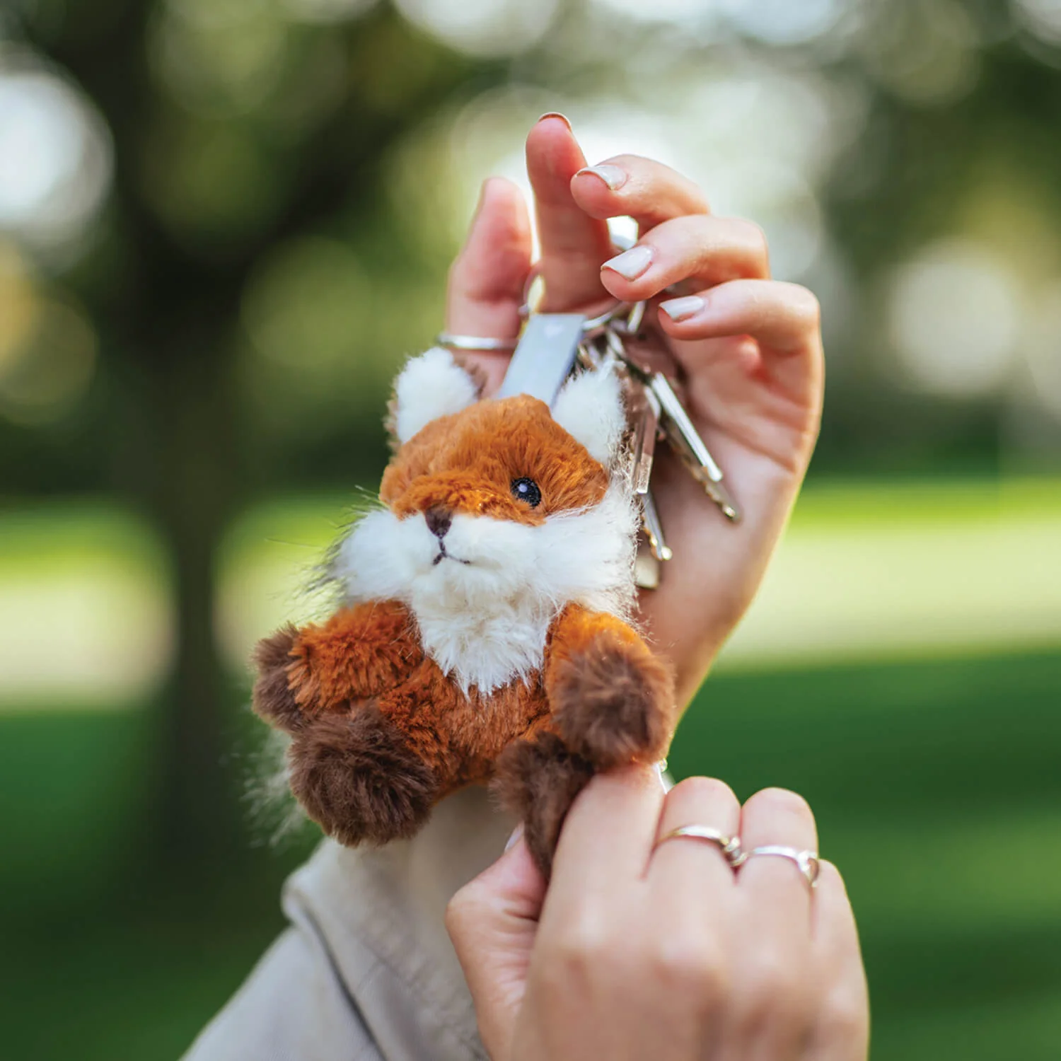 Wrendale Designs by Hannah Dale Plush Keyring - 'Autumn' Fox - Image 2
