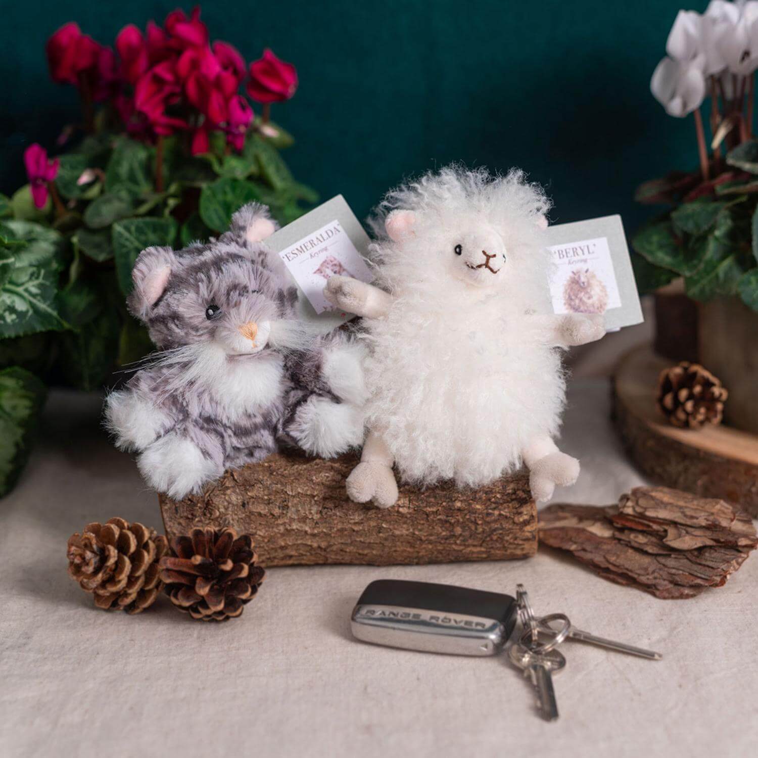 Wrendale Designs by Hannah Dale Plush Keyring - 'Beryl' Sheep - Image 2