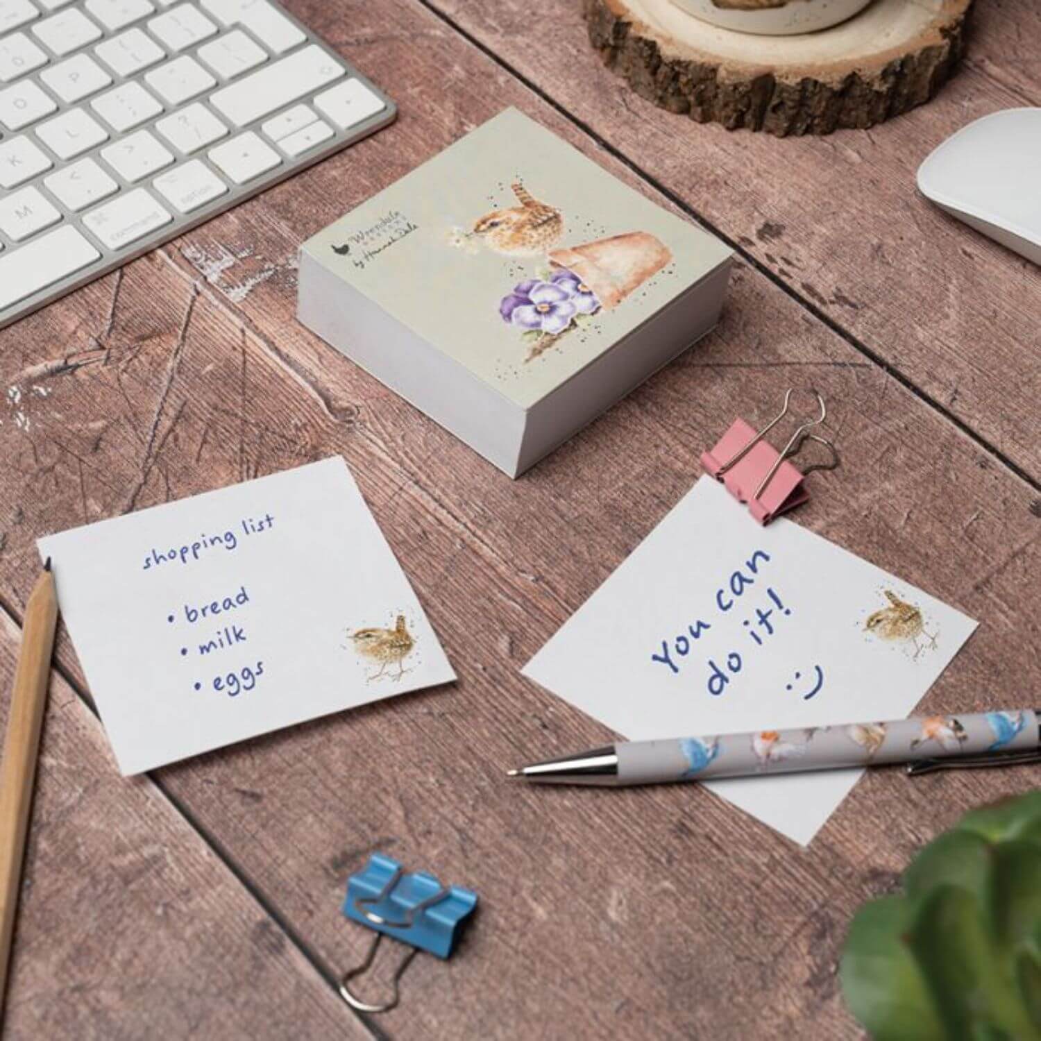 Wrendale Designs by Hannah Dale Sticky Notes - Pottering About - Wren - Image 4