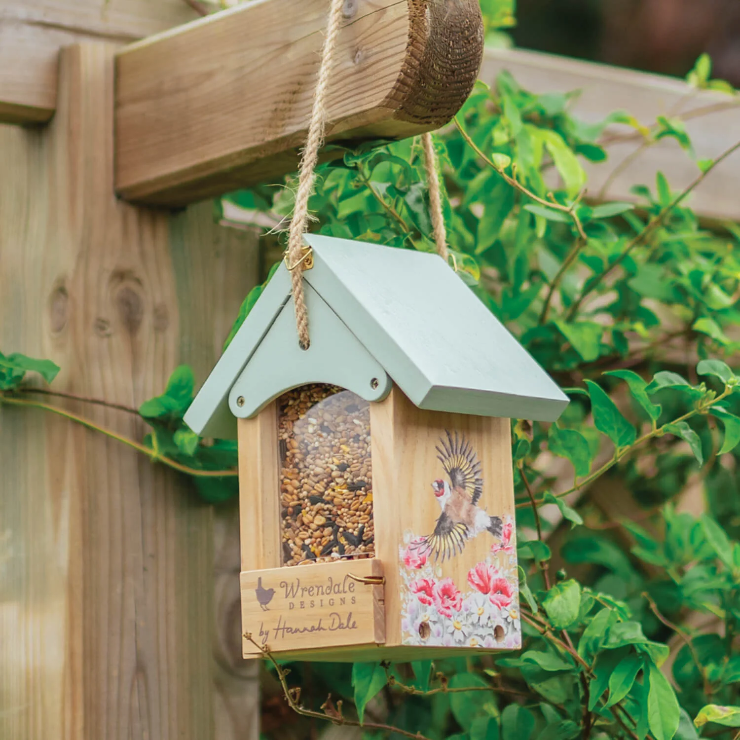 Wrendale Designs by Hannah Dale Wooden Bird Feeder - Image 5