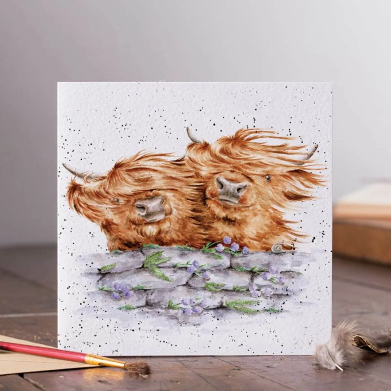 Wrendale Designs by Hannah Dale Card - Blown Away - Image 2
