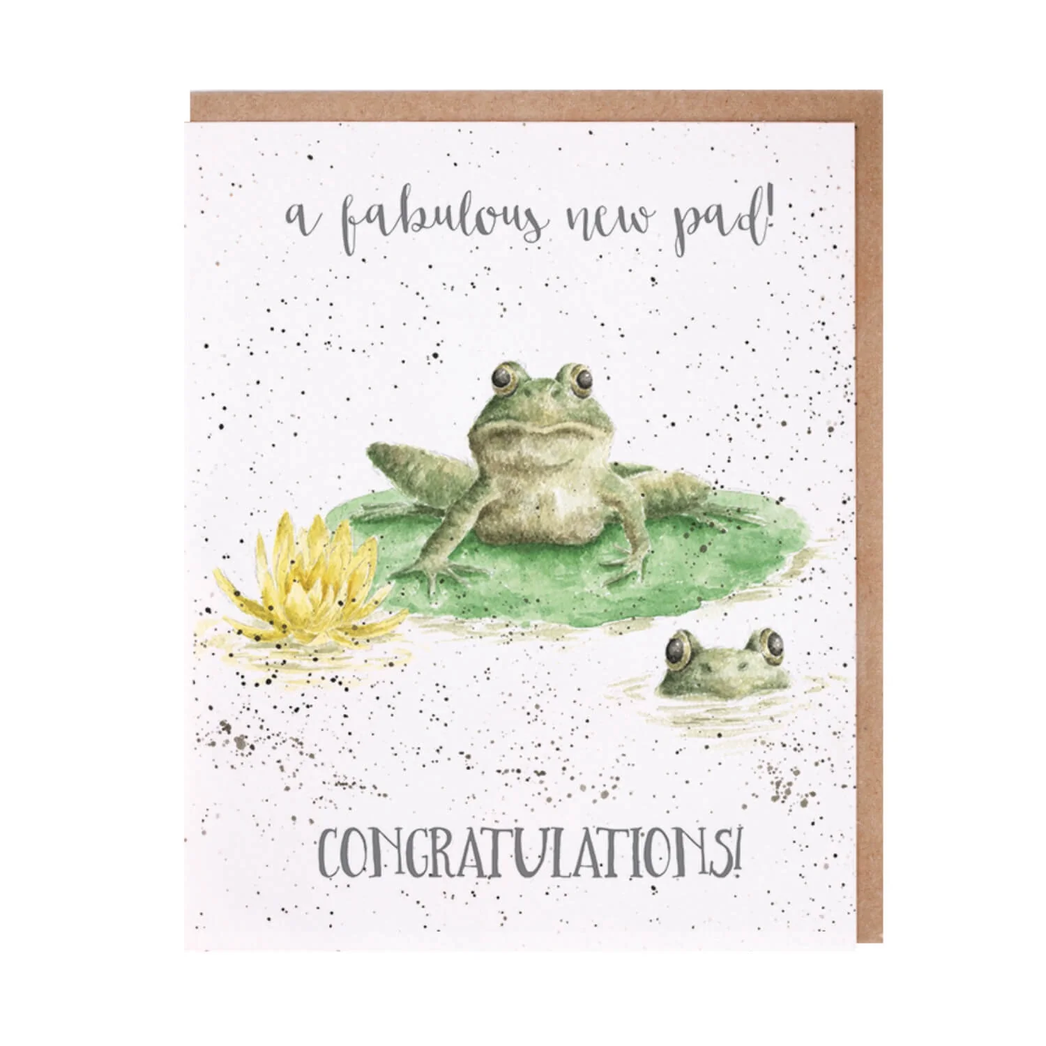 Wrendale Designs Card by Hannah Dale New Home Card - New Pad - Frog