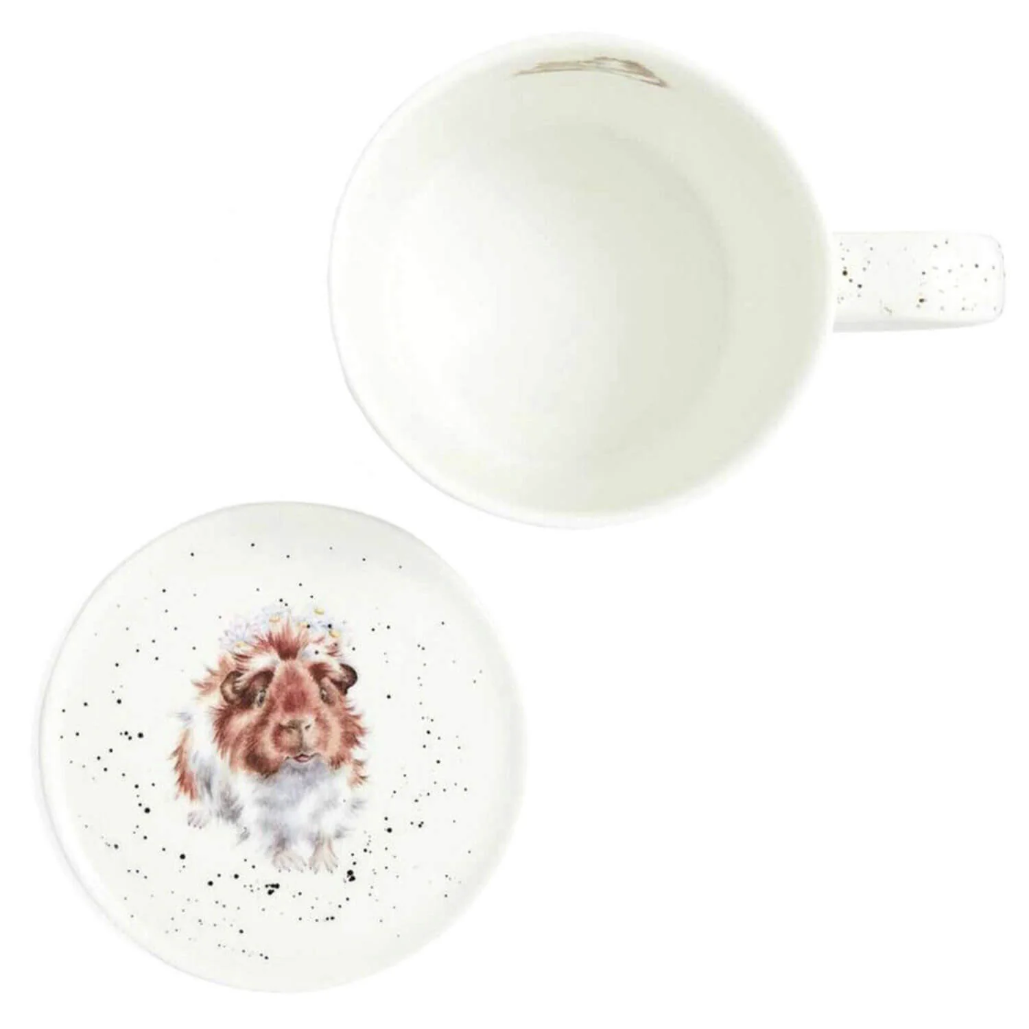 Wrendale Designs China Mug & Coaster Set - Piggy In the Middle - Image 2