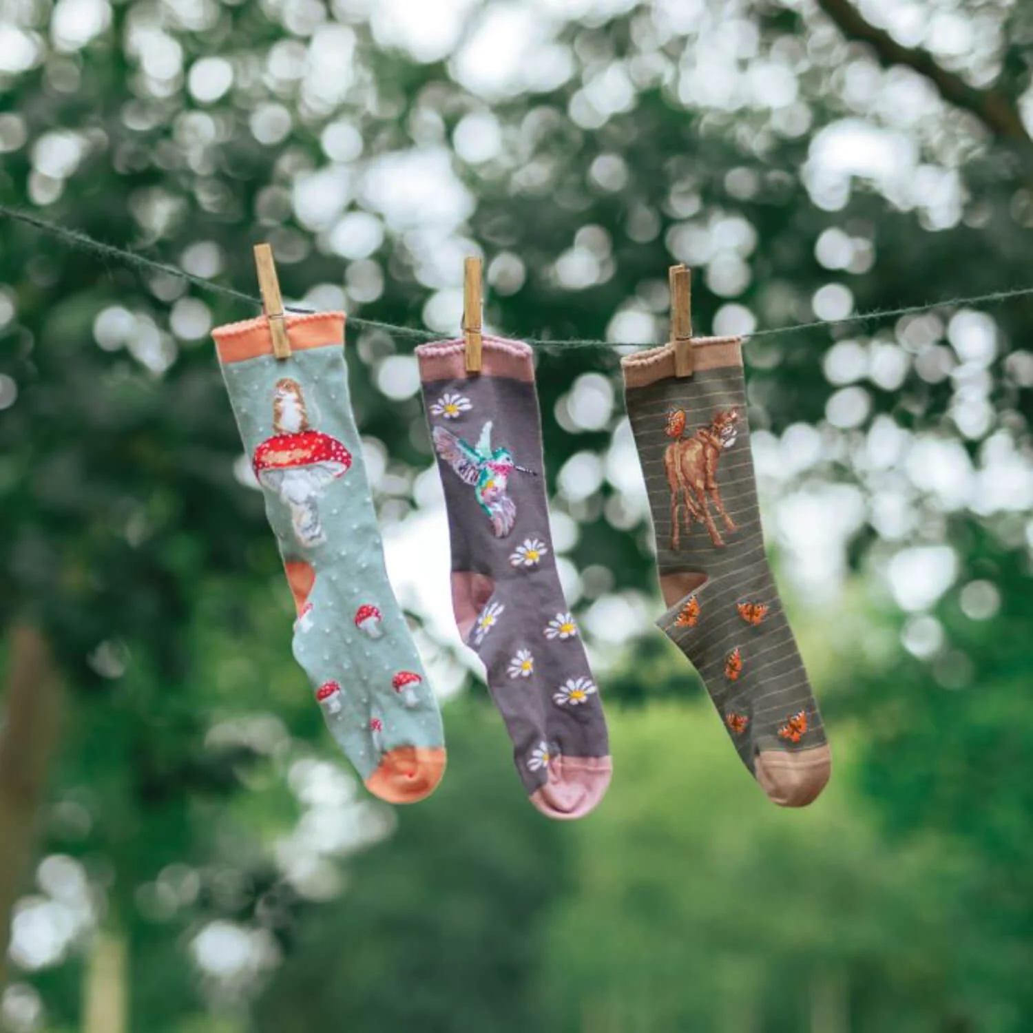 Wrendale Designs Cow Socks - Flutterly Fabulous - Image 3