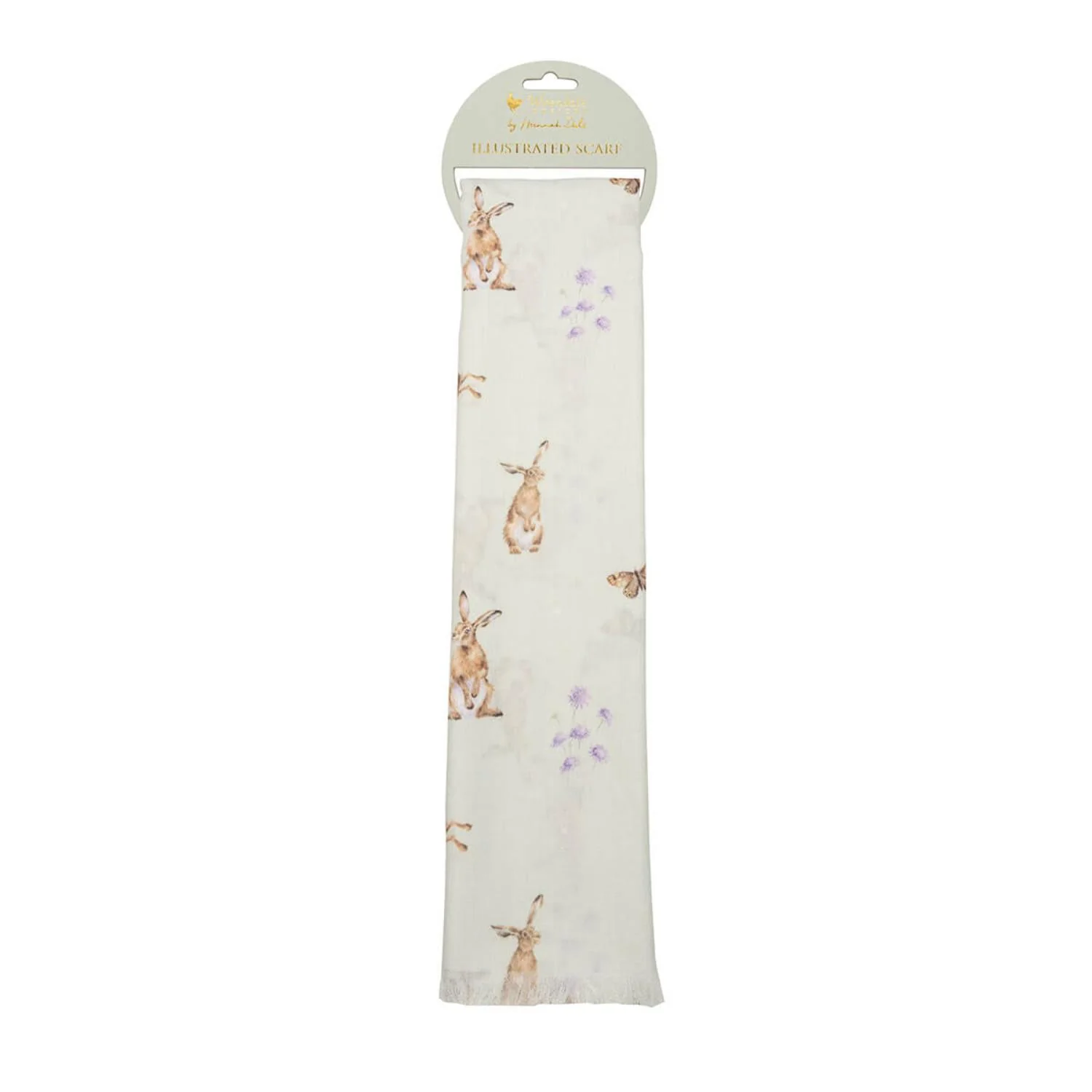 Wrendale Designs Everyday Scarf - Hare-Brained - Image 2