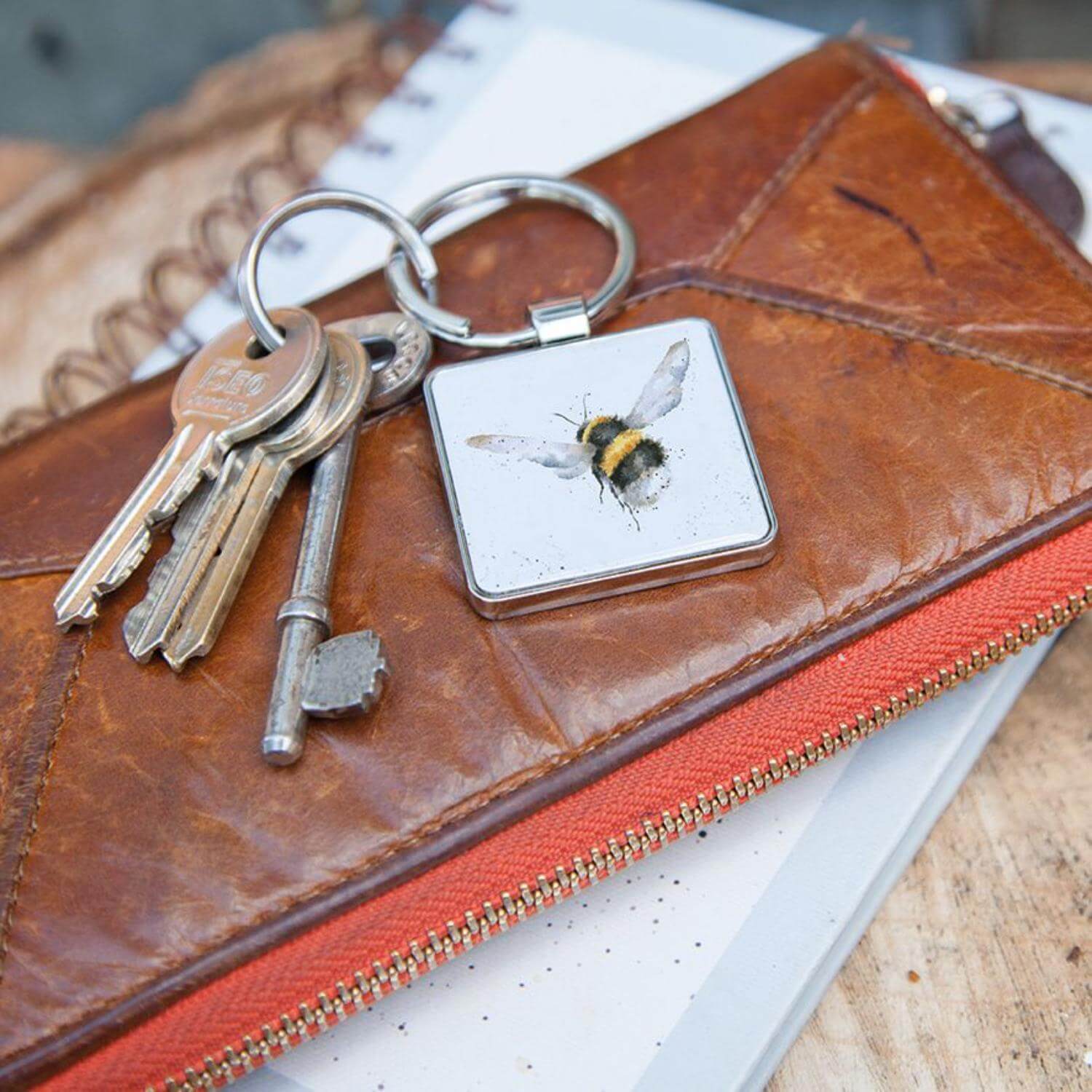 Wrendale Designs by Hannah Dale Keyring - Flight of the Bumblebee - Image 3