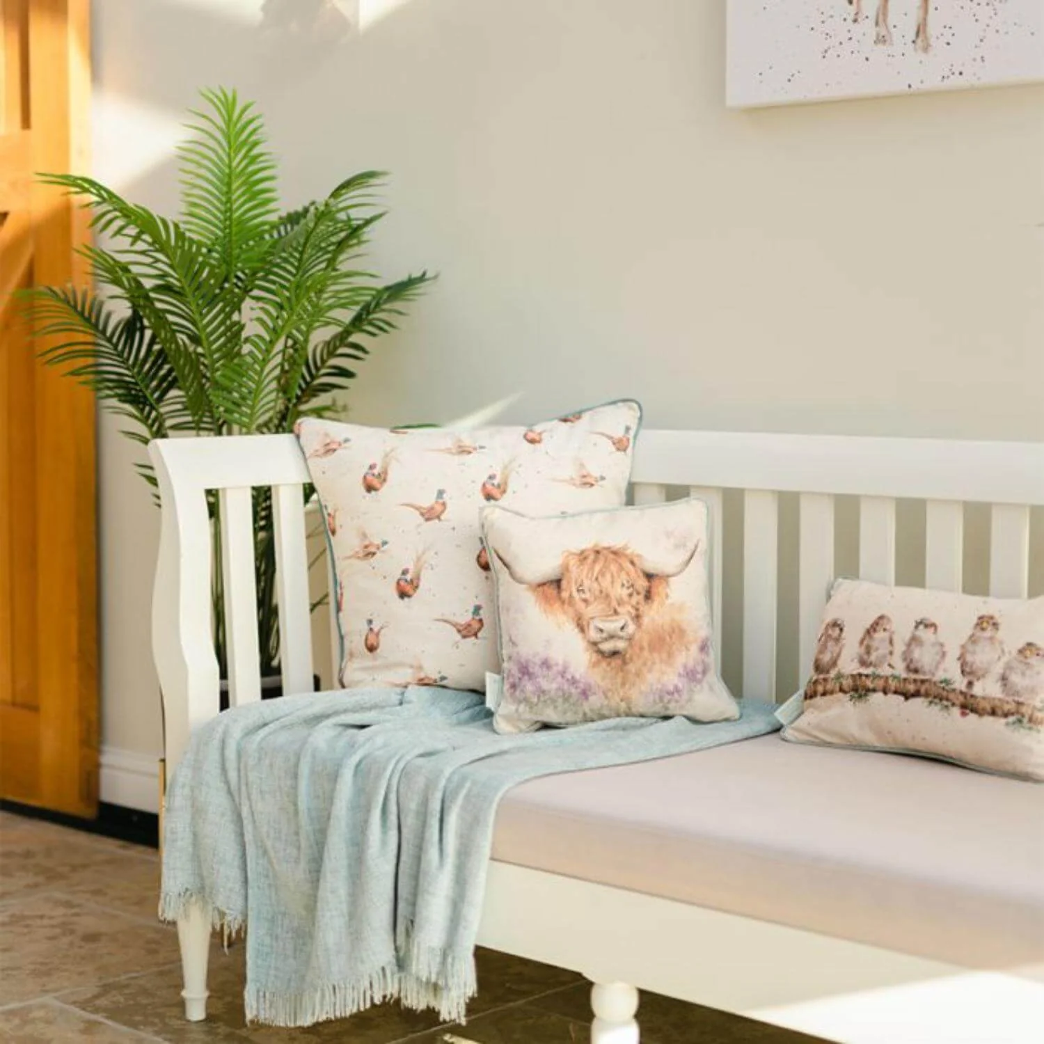 Wrendale Designs by Hannah Dale Cushion - Highland Heathers - Image 3