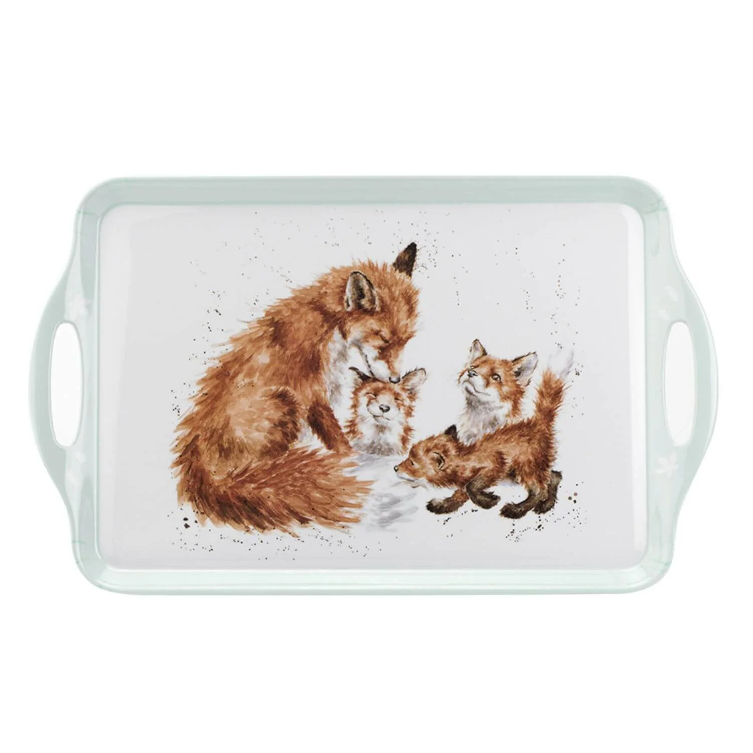 Wrendale Designs Large Handled Tray - Foxes