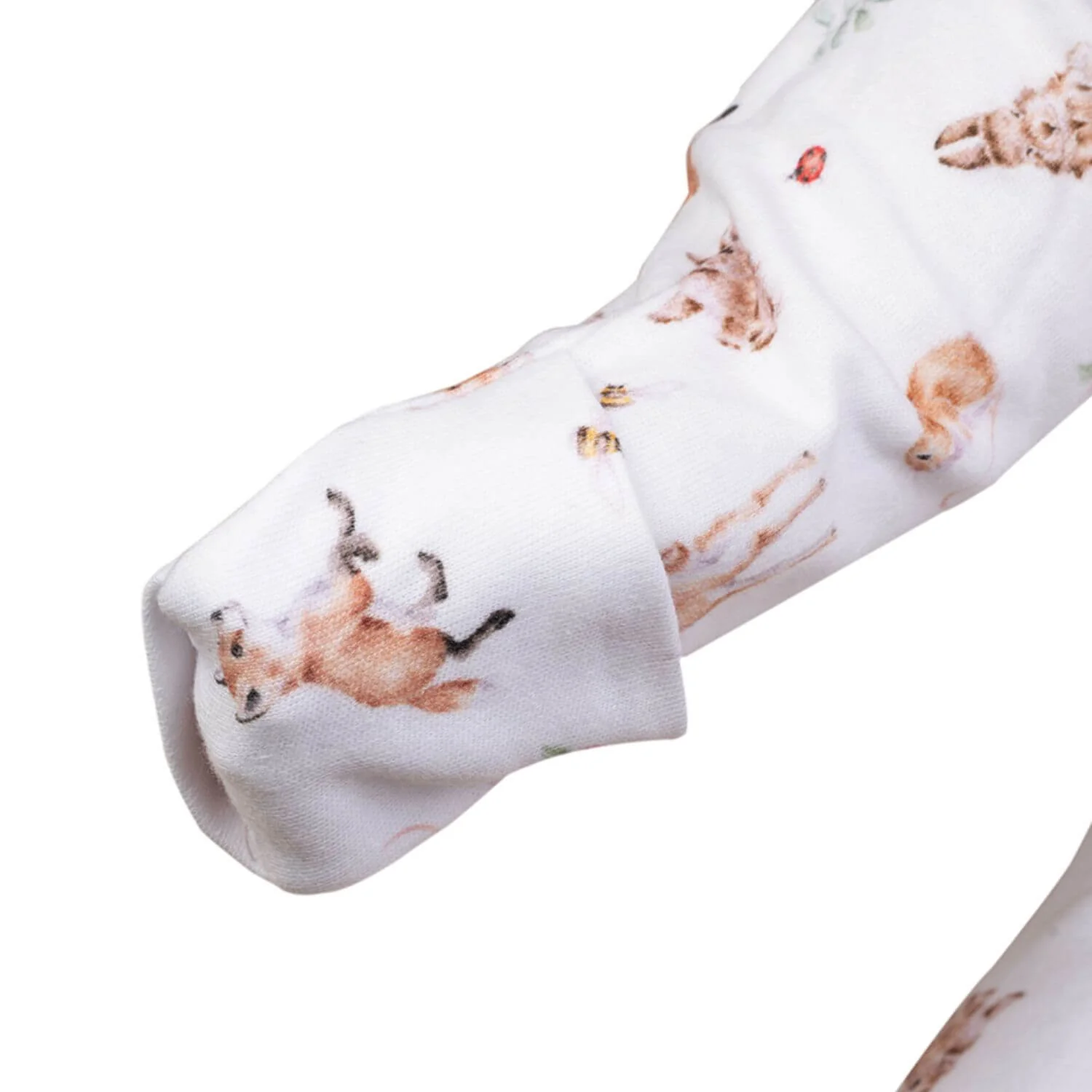 Wrendale Designs Little Wren Little Forest Printed Babygrow - 0-3 Months - Image 3