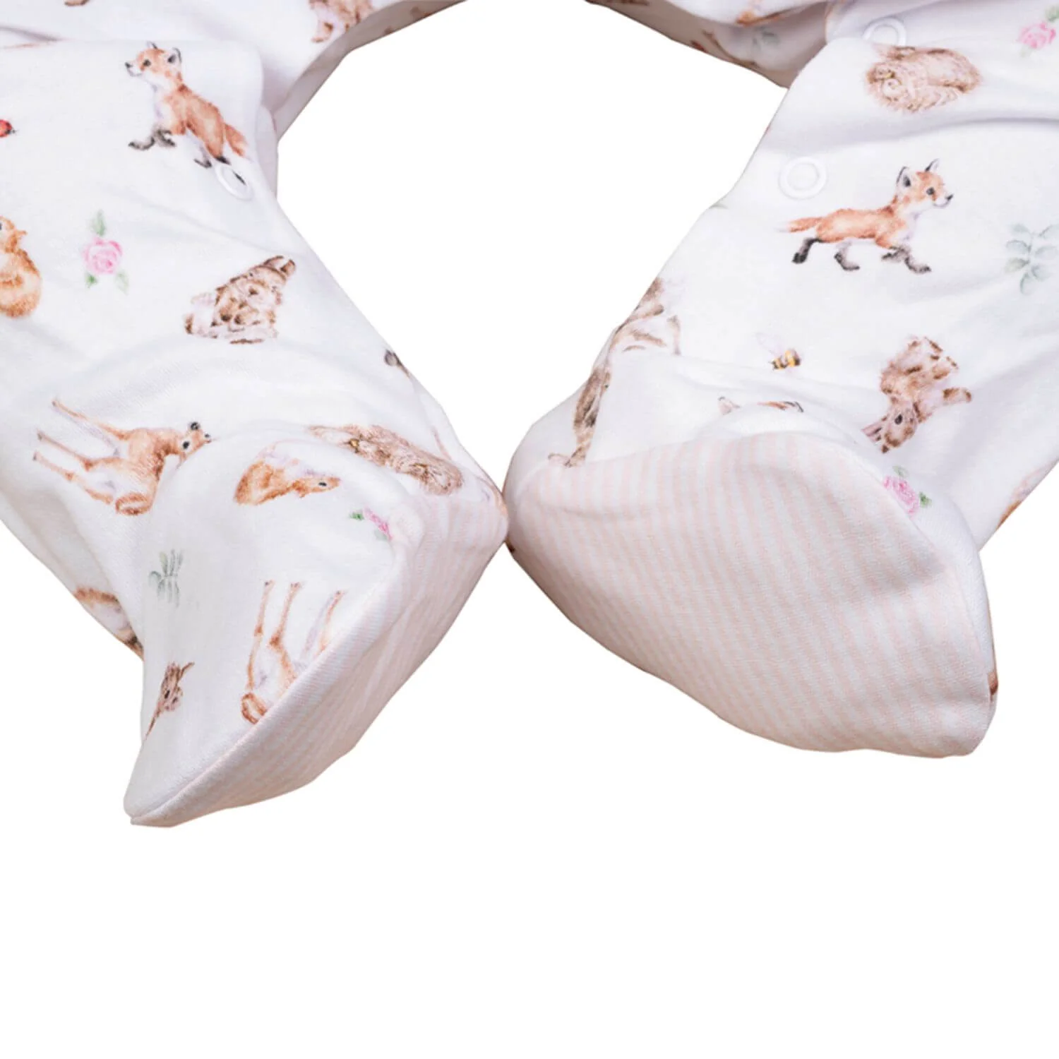 Wrendale Designs Little Wren Little Forest Printed Babygrow - 0-3 Months - Image 4