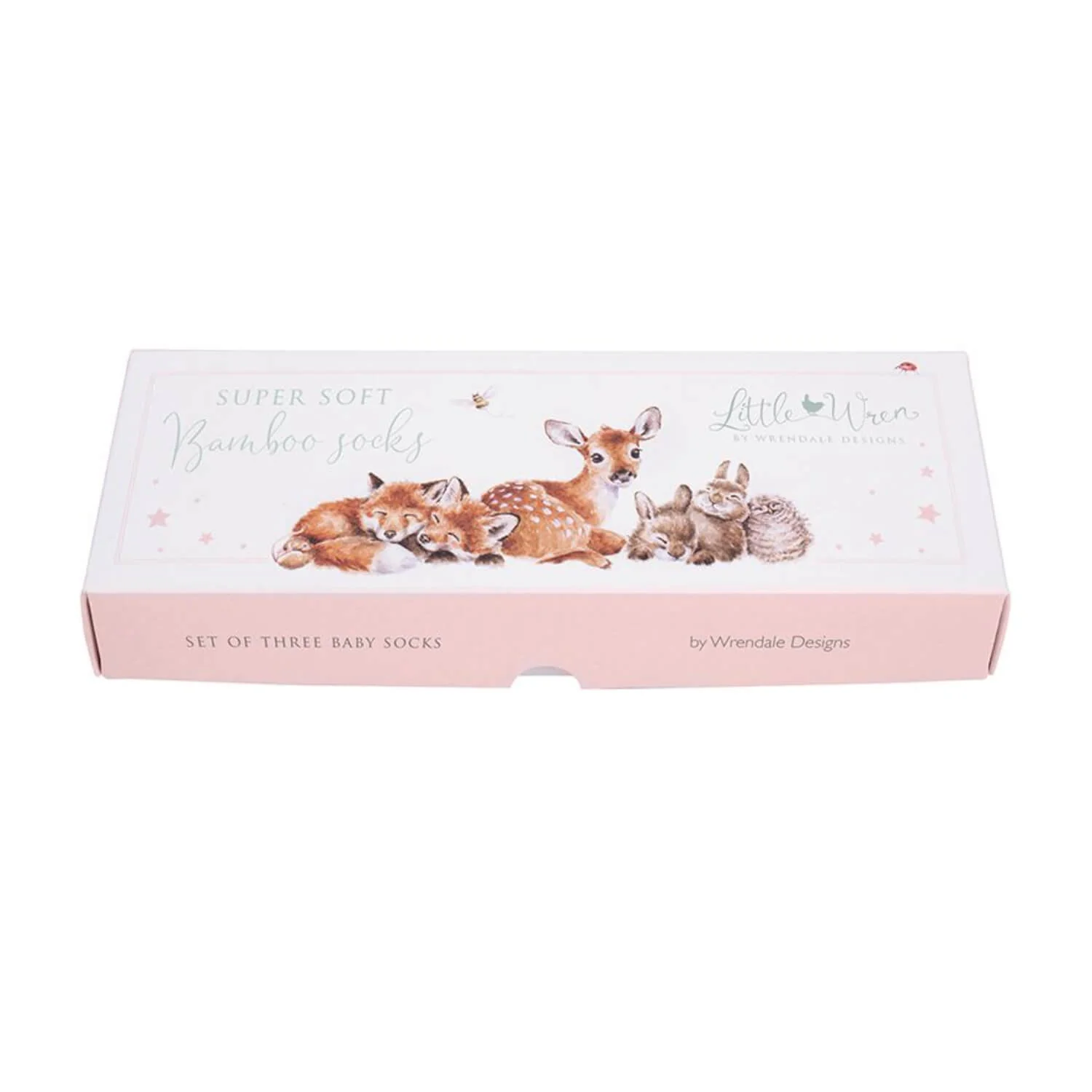 Wrendale Designs Little Wren  Little Forest Woodland Animal Bamboo Baby Socks - 6-12 Months - Image 3