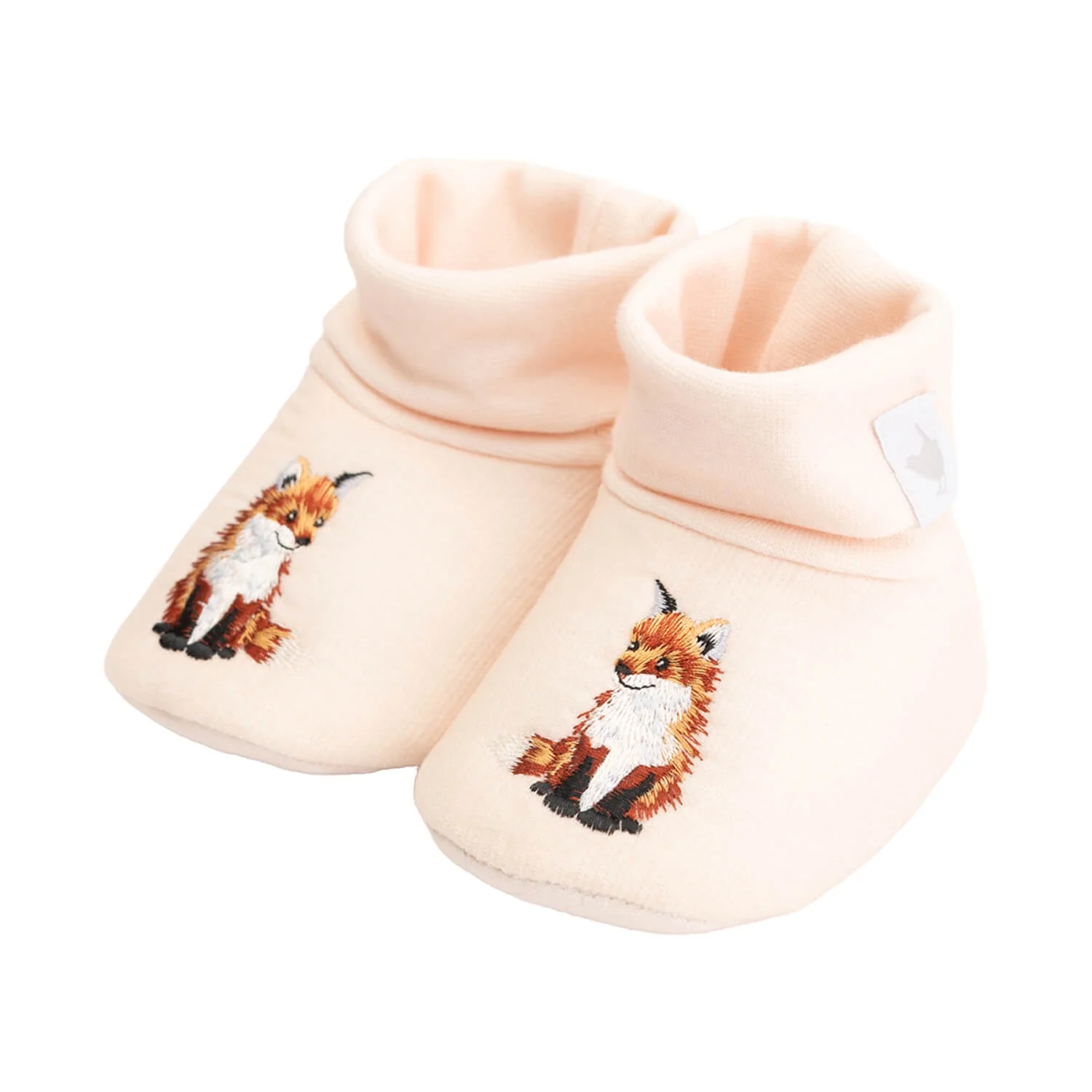 Wrendale Designs Little Wren Embroidered Baby Booties - Little Forest