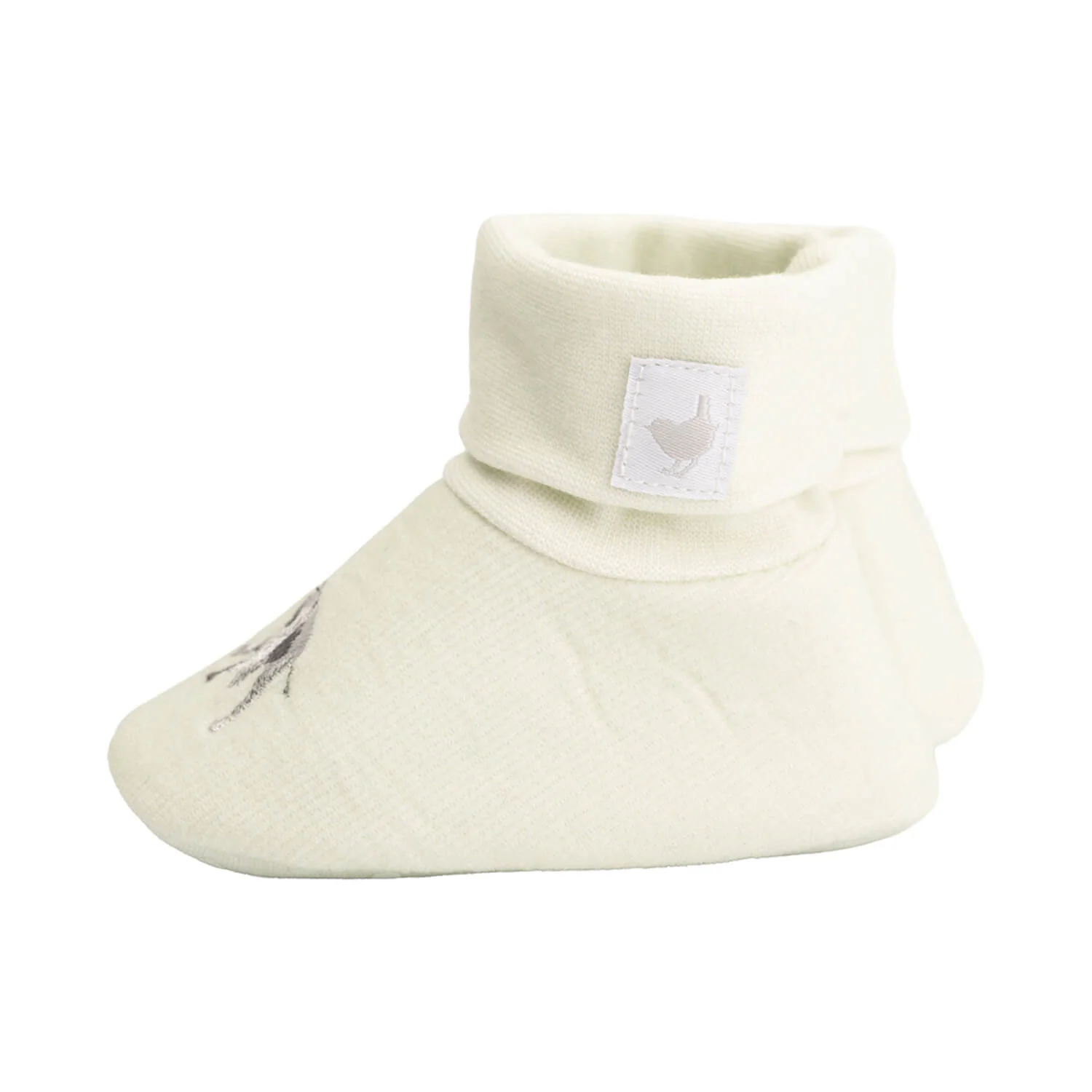 Wrendale Designs Little Wren Embroidered Baby Booties - Little Savannah - Image 4