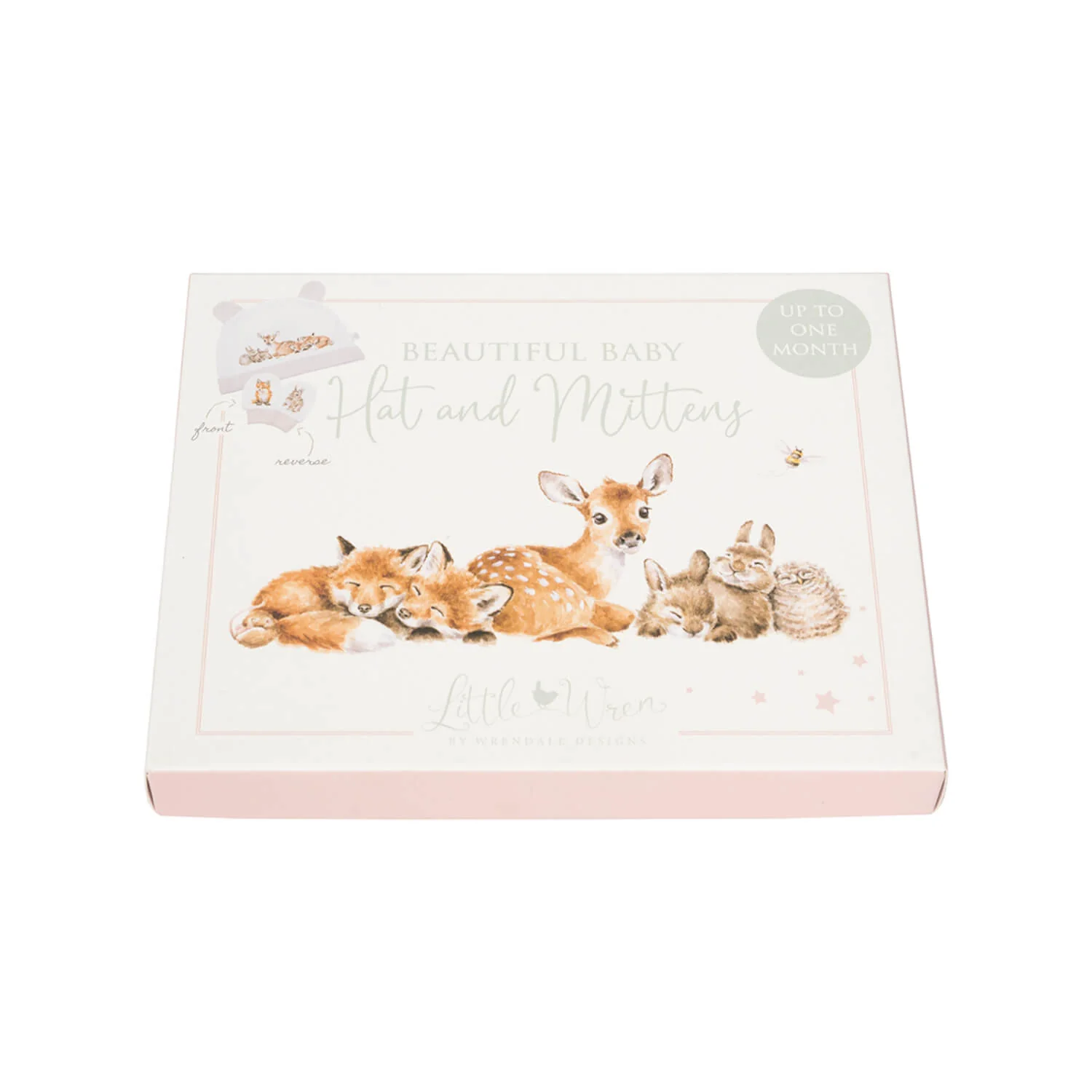 Wrendale Designs Little Wren Hat & Mitten Set - Little Forest - Image 3