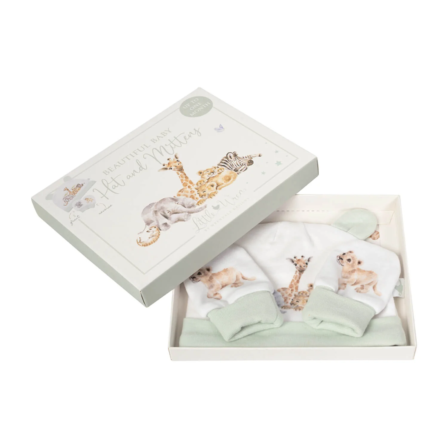 Wrendale Designs Little Wren Hat & Mitten Set - Little Savannah - Image 2