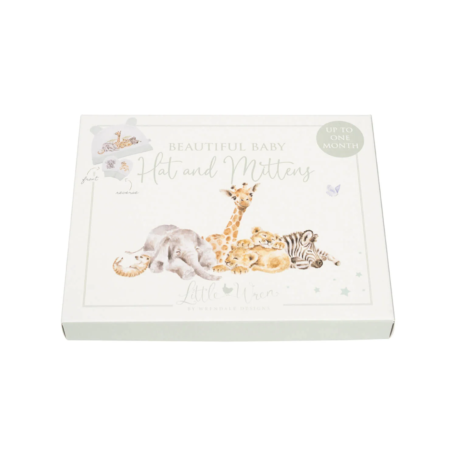 Wrendale Designs Little Wren Hat & Mitten Set - Little Savannah - Image 3