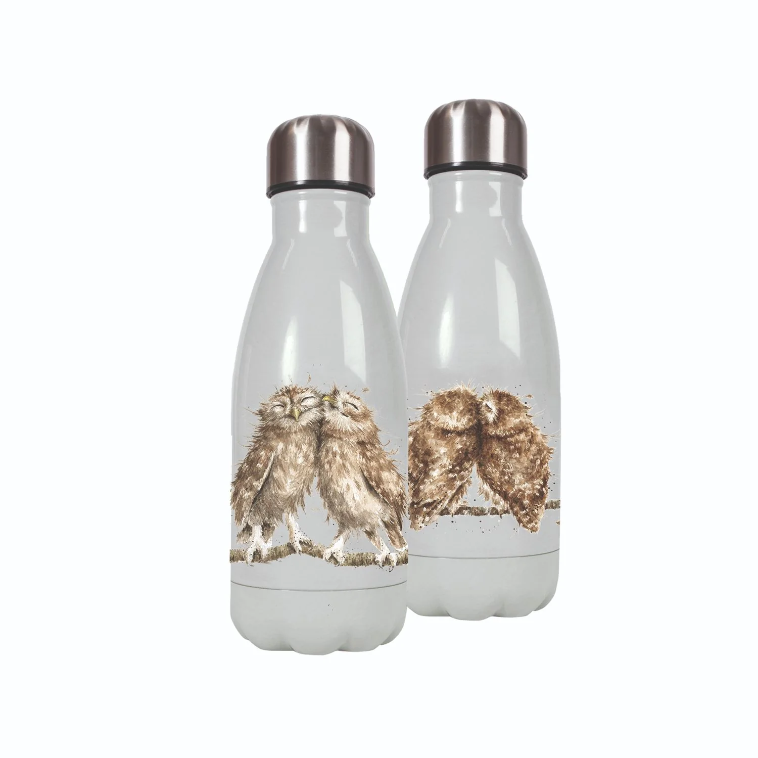 Wrendale Designs by Hannah Dale 260ml Water Bottle - Birds of a Feather - Owl - Image 3