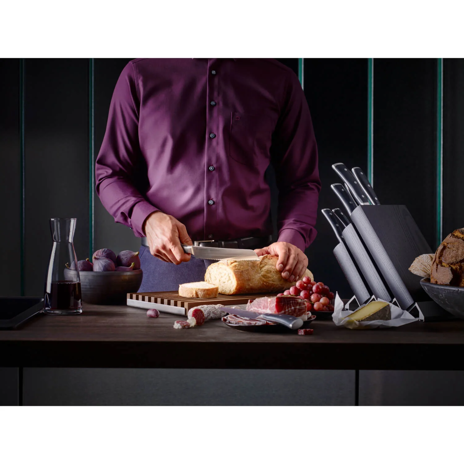Wusthof Classic Ikon 16cm Chefs Knife - Black - Image 5