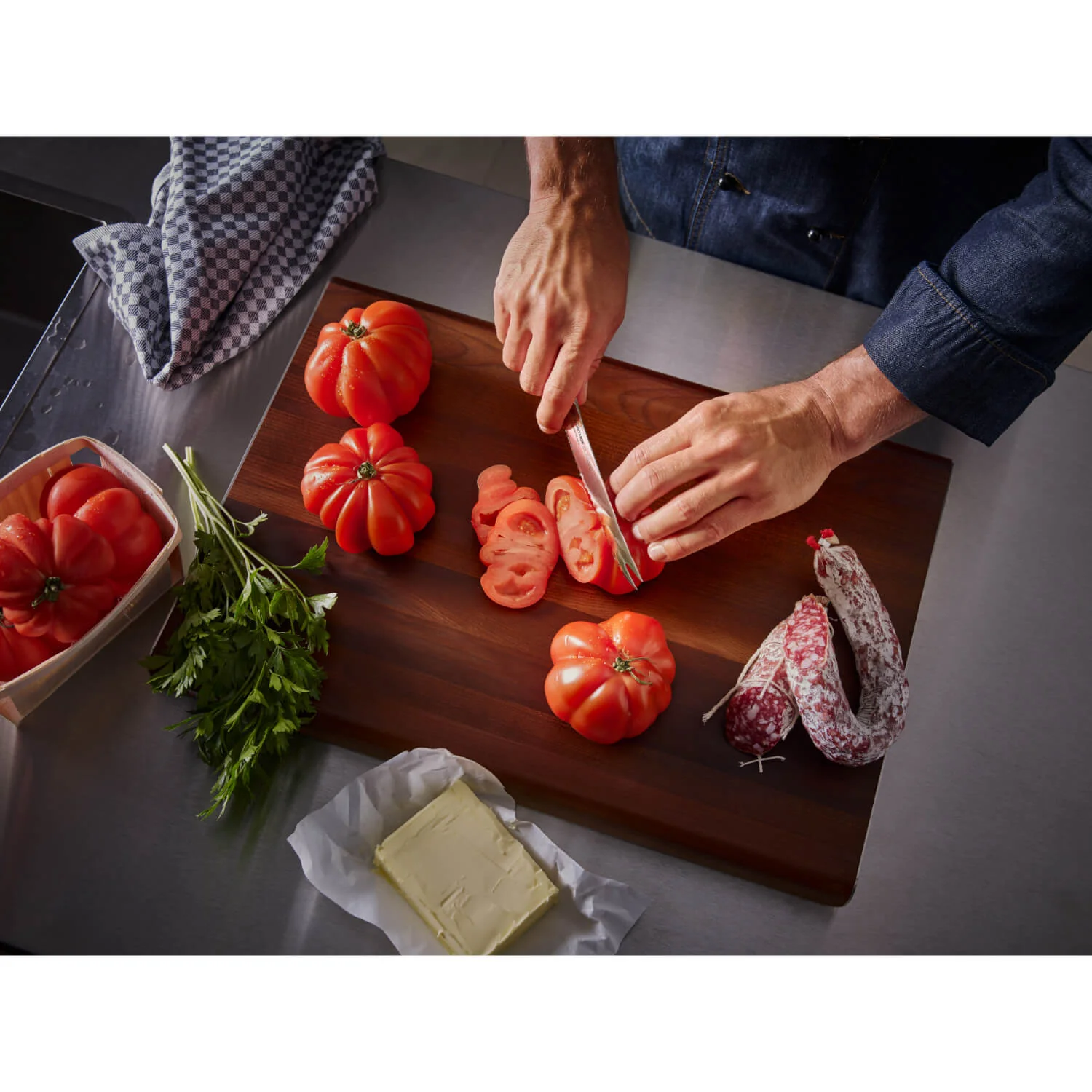 Wusthof Classic Ikon 16cm Chefs Knife - Black - Image 9